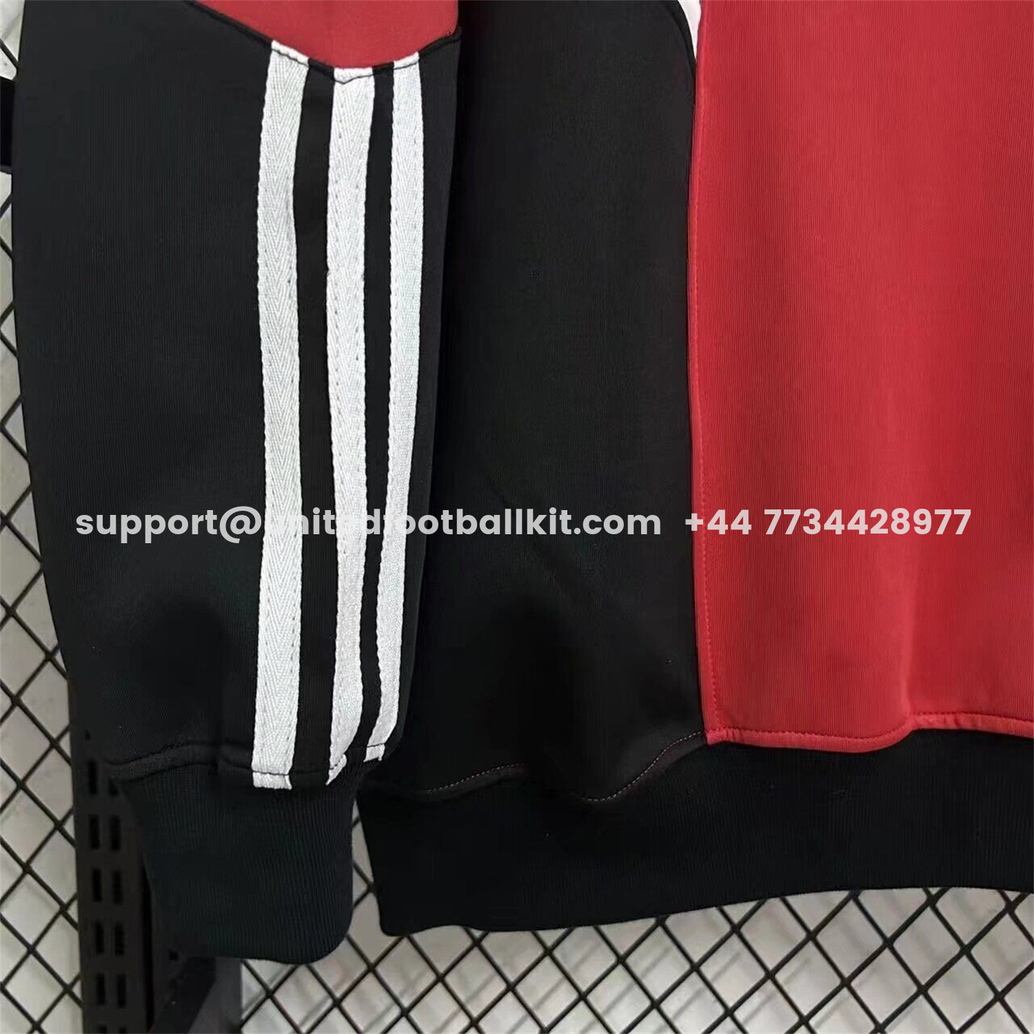 Unitedfootballkit.com | AC Milan Red And Black Unisex Pullover Hoodieullover Hoodie -Customize Name, Number and Patch | Worldwide Shipping