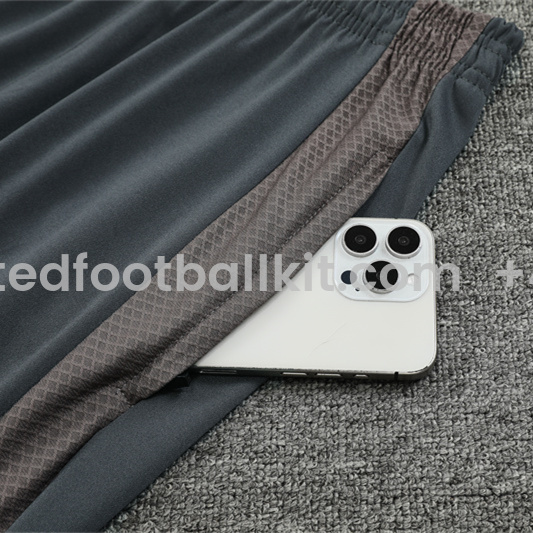 Unitedfootballkit.com | Real Madrid 24-25 Kids Long Sleeve Training Set - Player Version - Apricot -Customize Name, Number and Patch | Worldwide Shipping