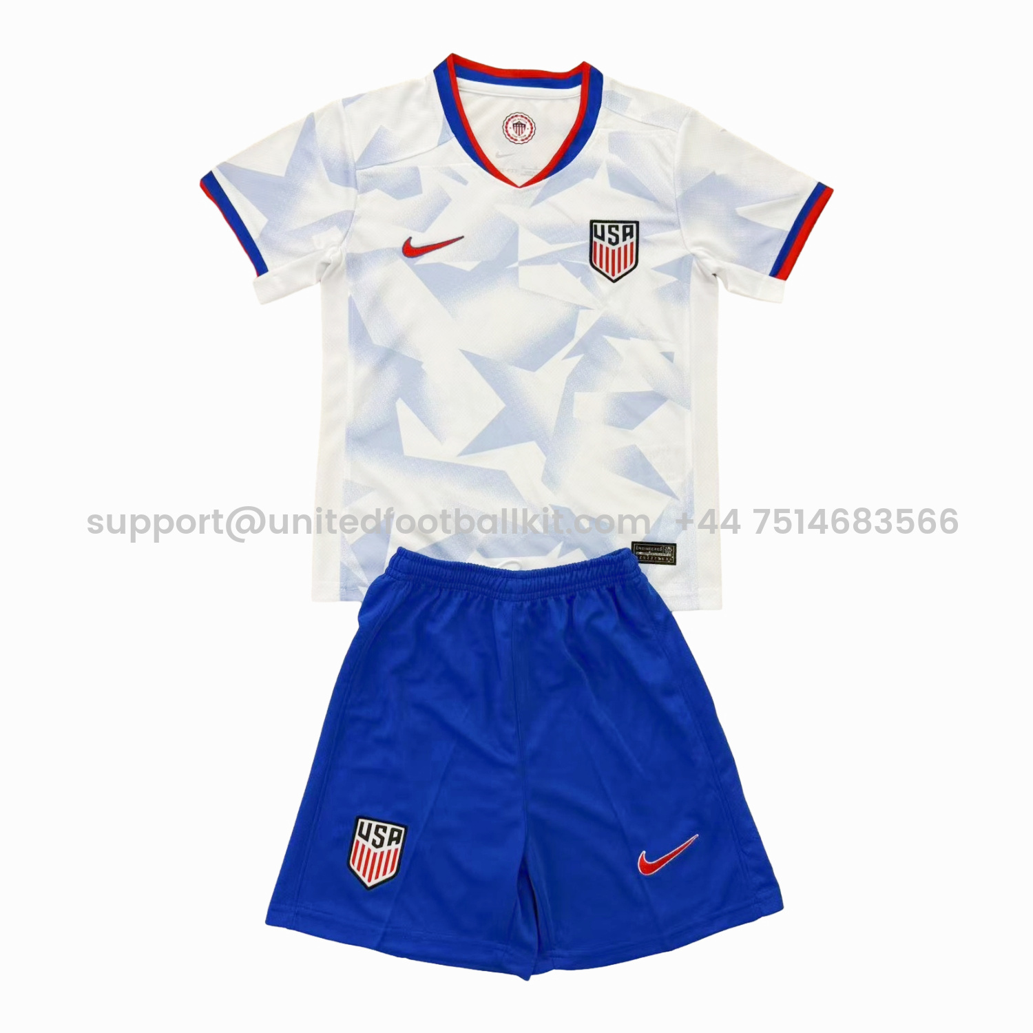 Unitedfootballkit.com | United States USA 25-26 Home White Men's Adult Jersey Set - Fans Version -Customize Name, Number and Patch | Worldwide Shipping