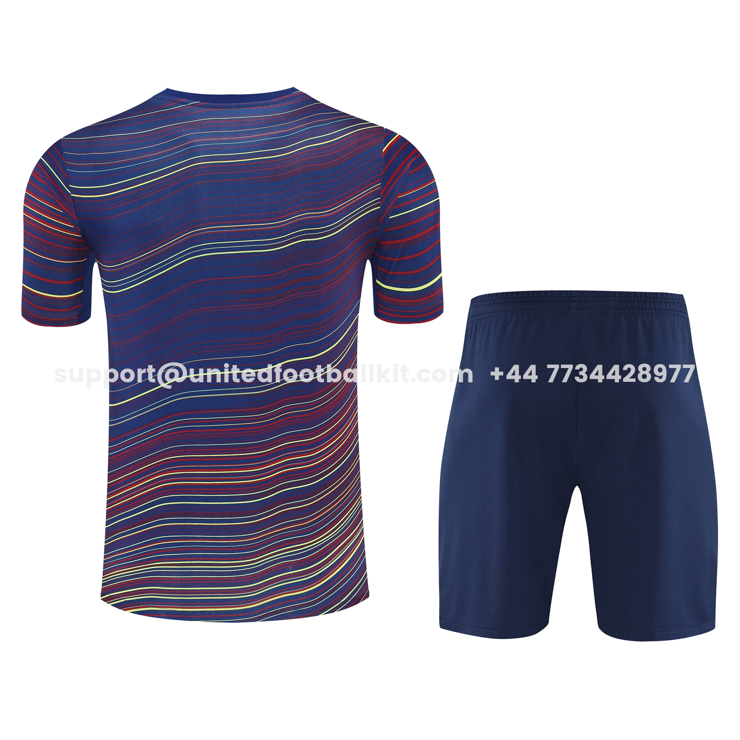 Unitedfootballkit.com | Barcelona 25-26 Short-Sleeve Training Set - Colors Top & Dark Blue Pants -Customize Name, Number and Patch | Worldwide Shipping