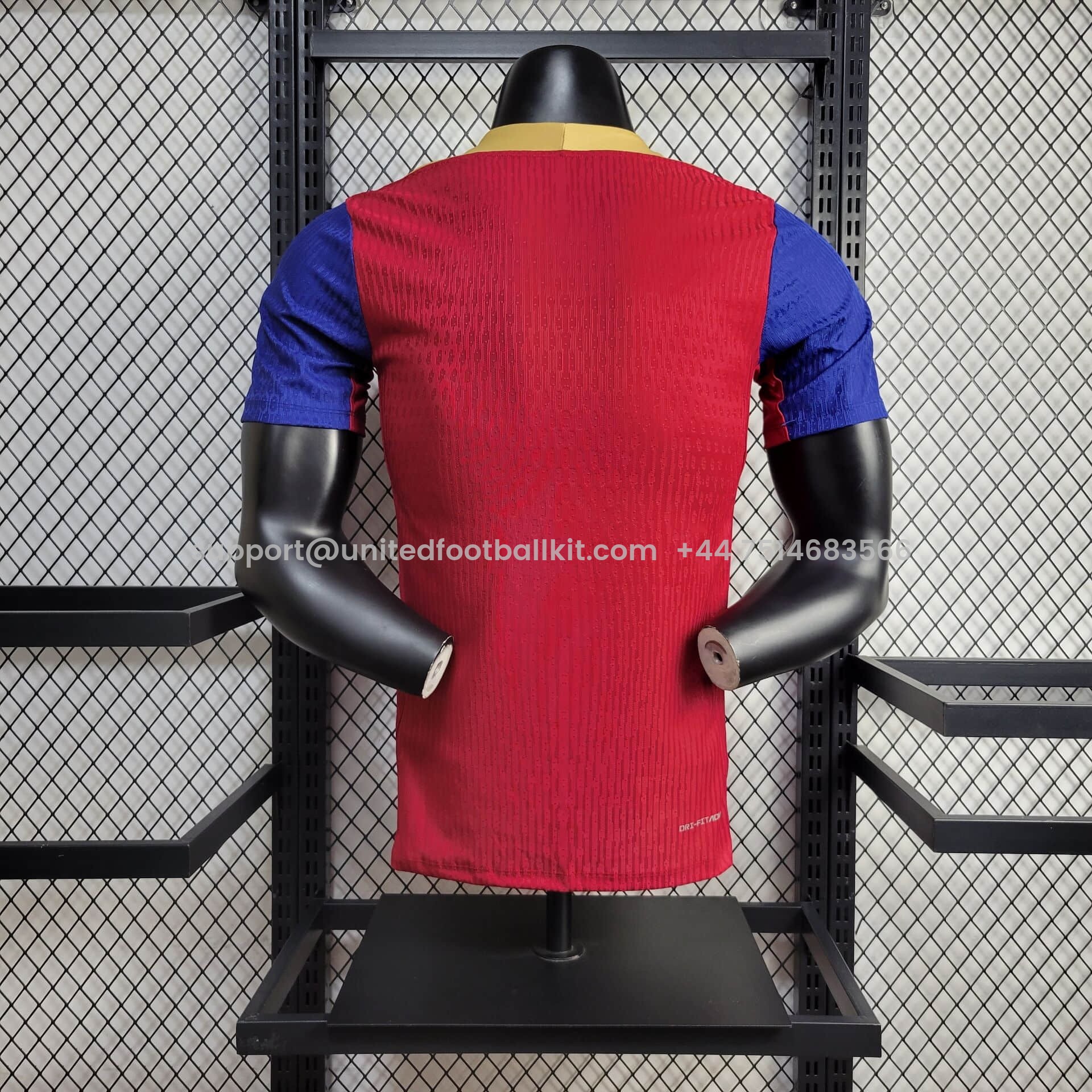 Unitedfootballkit.com | Barcelona 24-25 Red Training Jersey - Player Version -Customize Name, Number and Patch | Worldwide Shipping