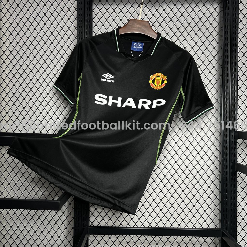 Unitedfootballkit.com | Retro Manchester United 1998-99 Third Jersey -Customize Name, Number and Patch | Worldwide Shipping