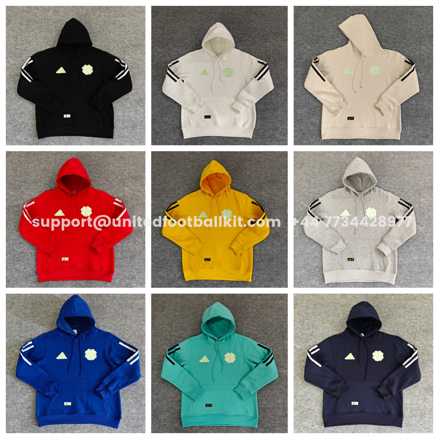 Unitedfootballkit.com | Celtic 25-26 Home Unisex Pullover Hoodie -Customize Name, Number and Patch | Worldwide Shipping