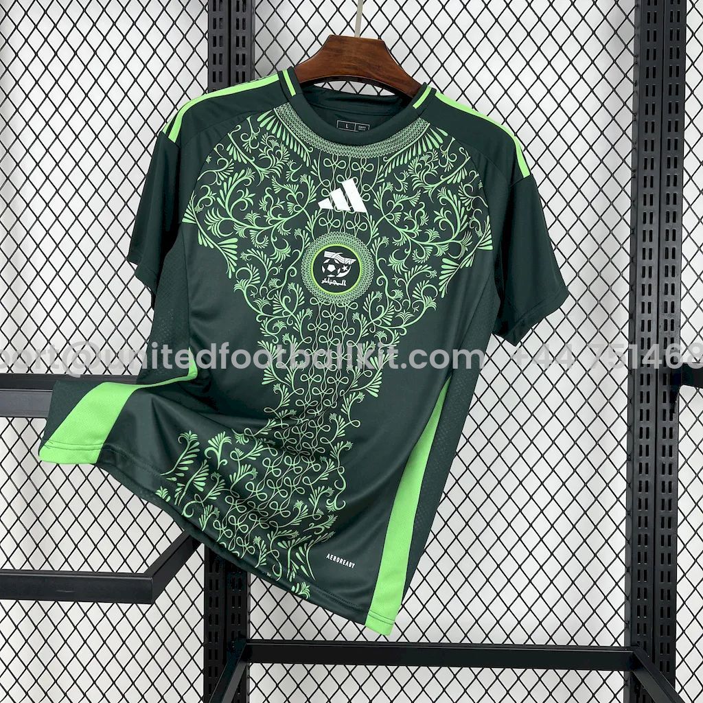 Unitedfootballkit.com | Algeria 2024-25 Away Jersey - Fans Version -Customize Name, Number and Patch | Worldwide Shipping