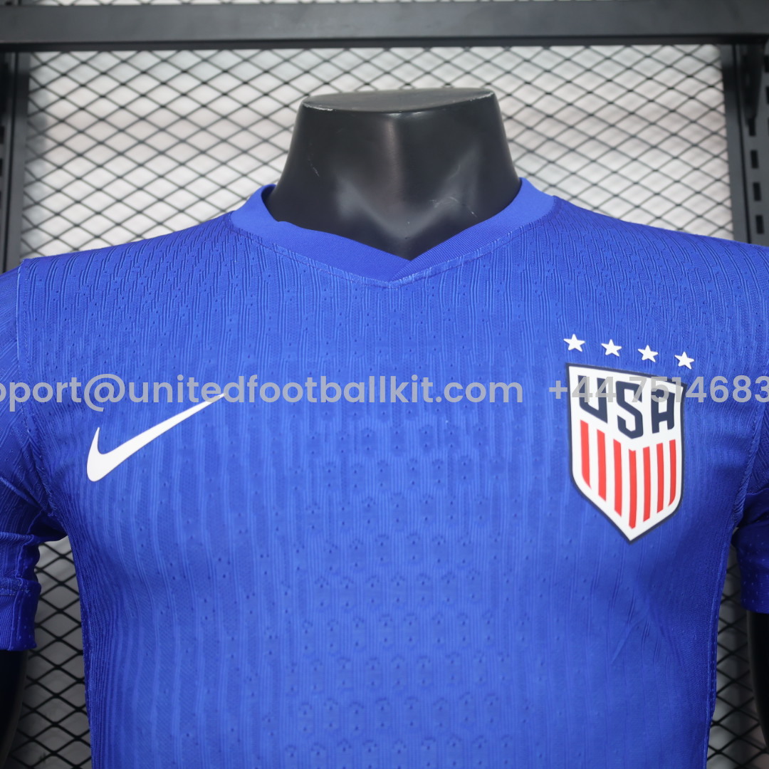 Unitedfootballkit.com | United States USA 2024 Away Stadium Jersey - Player Version -Customize Name, Number and Patch | Worldwide Shipping
