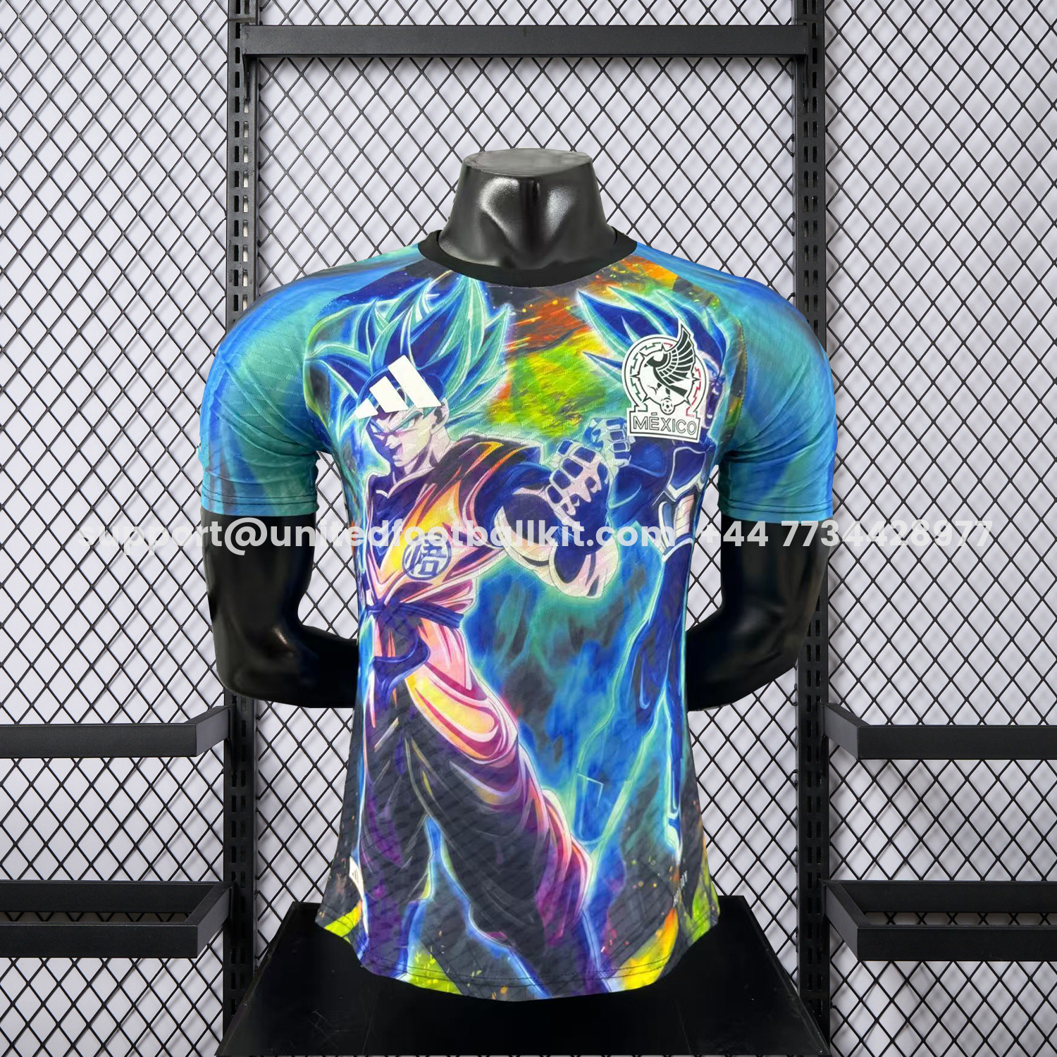 Unitedfootballkit.com | Mexico 25-26 Dragon Ball Goku And Bejita Special Jersey - Player Version -Customize Name, Number and Patch | Worldwide Shipping