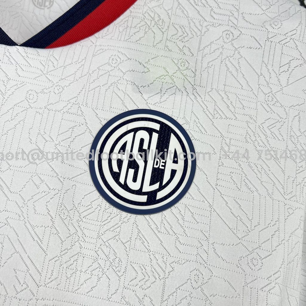 Unitedfootballkit.com | San Lorenzo 25-26 Away Unsponsored Jersey - Fans Version -Customize Name, Number and Patch | Worldwide Shipping