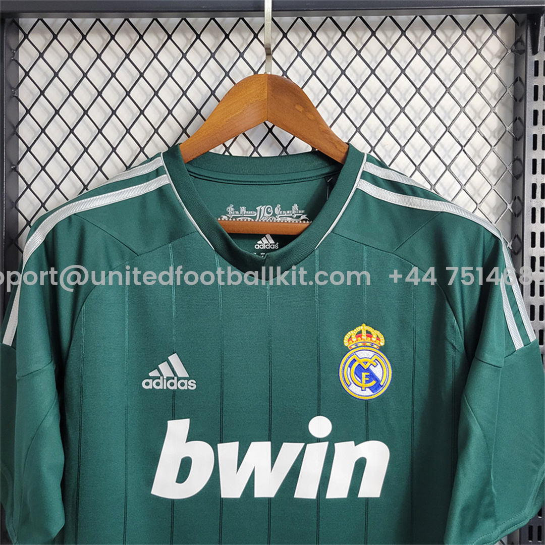 Unitedfootballkit.com | Retro Real Madrid 12-13 Third Away Jersey -Customize Name, Number and Patch | Worldwide Shipping