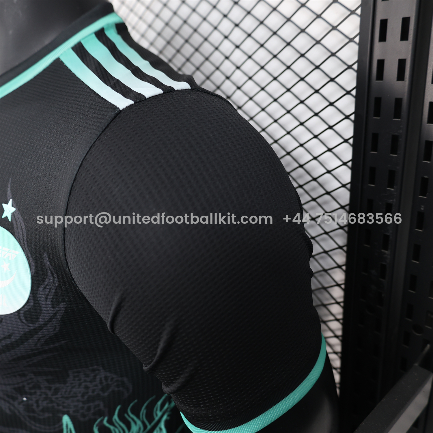 Unitedfootballkit.com | Algeria 25-26 Green Dragon Pattern Black Jersey - Player Version -Customize Name, Number and Patch | Worldwide Shipping