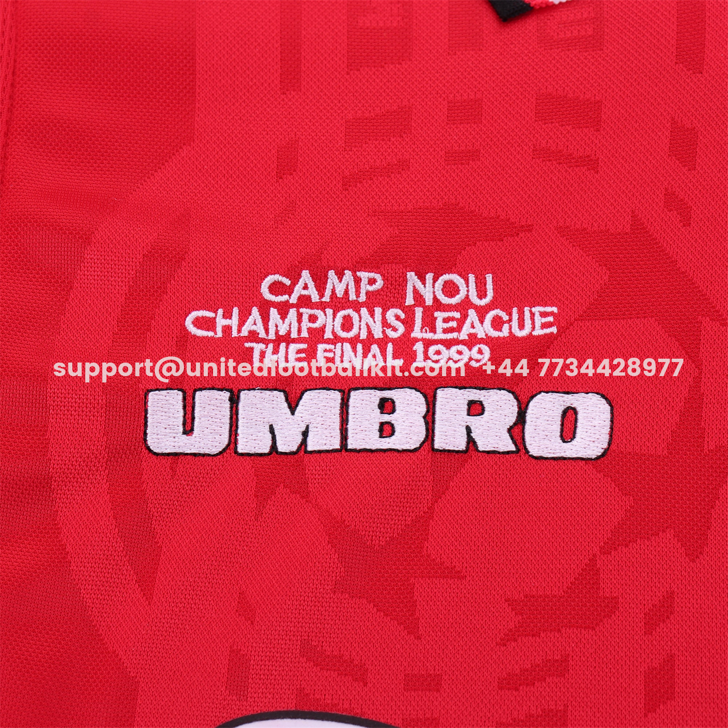 Unitedfootballkit.com | Retro Manchester United 1999-00 Home Kids Kit -Customize Name, Number and Patch | Worldwide Shipping