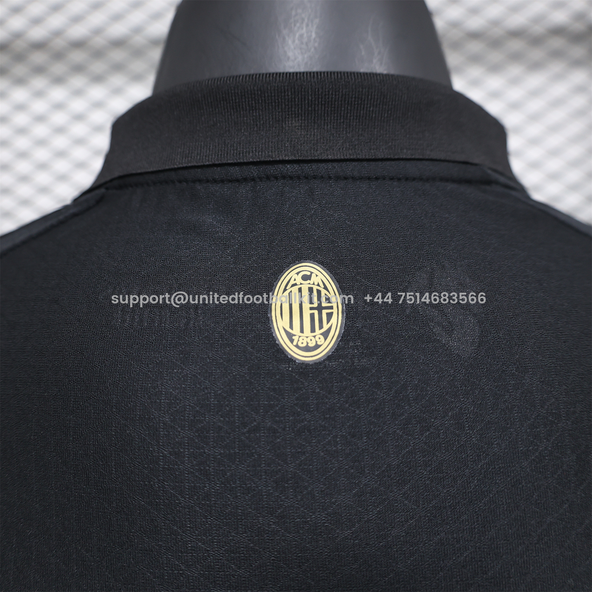 Unitedfootballkit.com | AC Milan 24-25 125th Anniversary Long Sleeves Black GK Jersey - Player Version -Customize Name, Number and Patch | Worldwide Shipping
