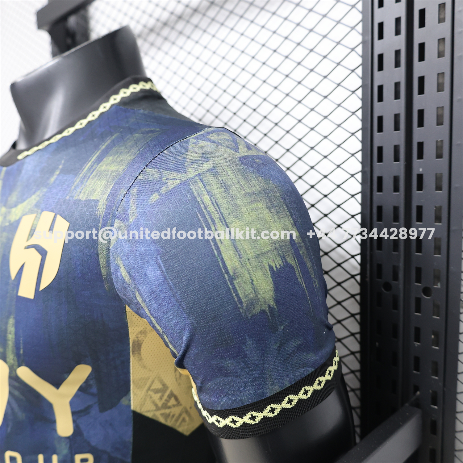 Unitedfootballkit.com | Al Hilal Riyadh Crescent 26-27 Navy blue Special Jersey - Player Version -Customize Name, Number and Patch | Worldwide Shipping