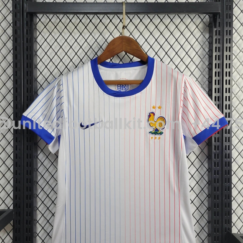 Unitedfootballkit.com | Women's France 2024 Away Stadium Jersey -Customize Name, Number and Patch | Worldwide Shipping
