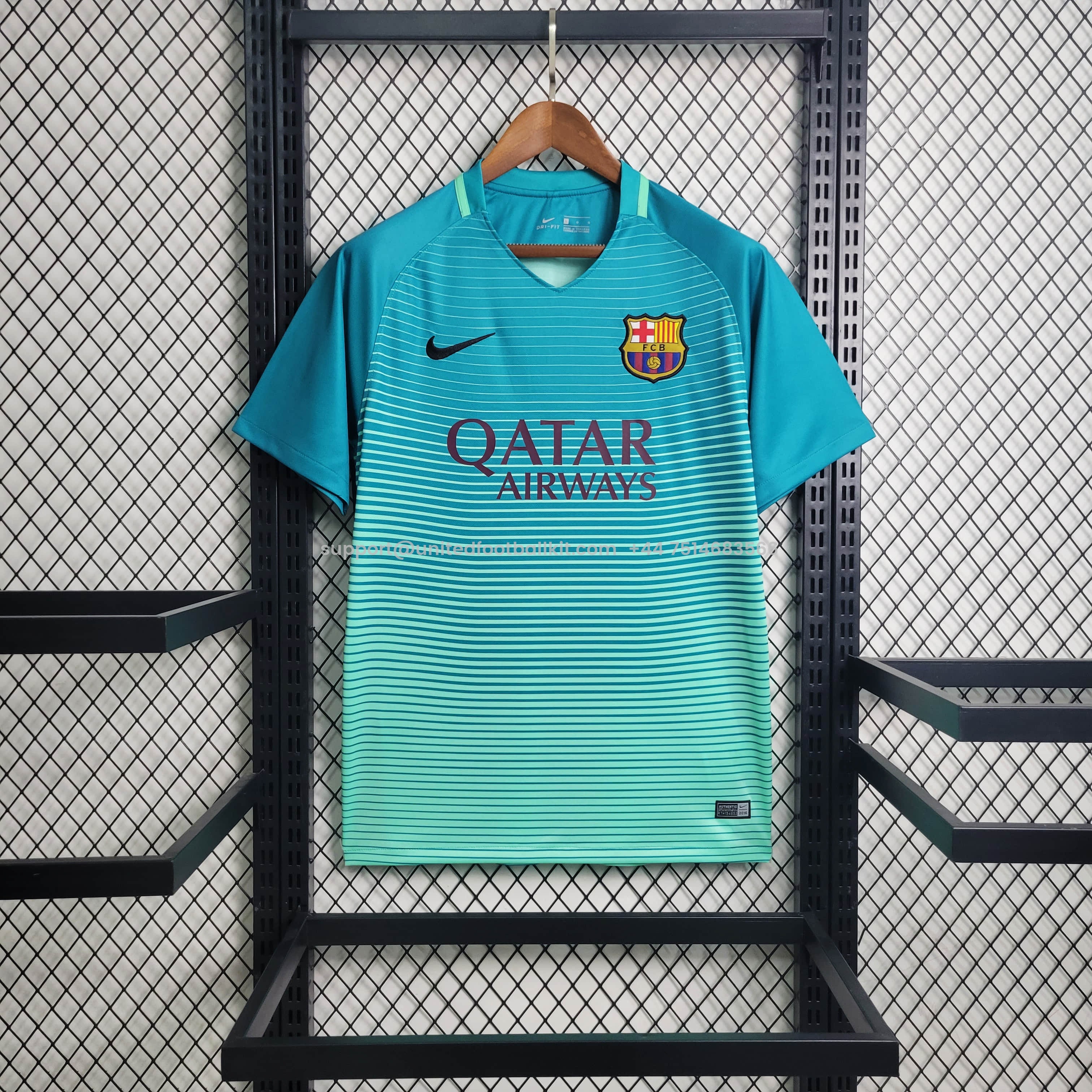 Unitedfootballkit.com | Retro Barcelona 16-17 Third Jersey -Customize Name, Number and Patch | Worldwide Shipping