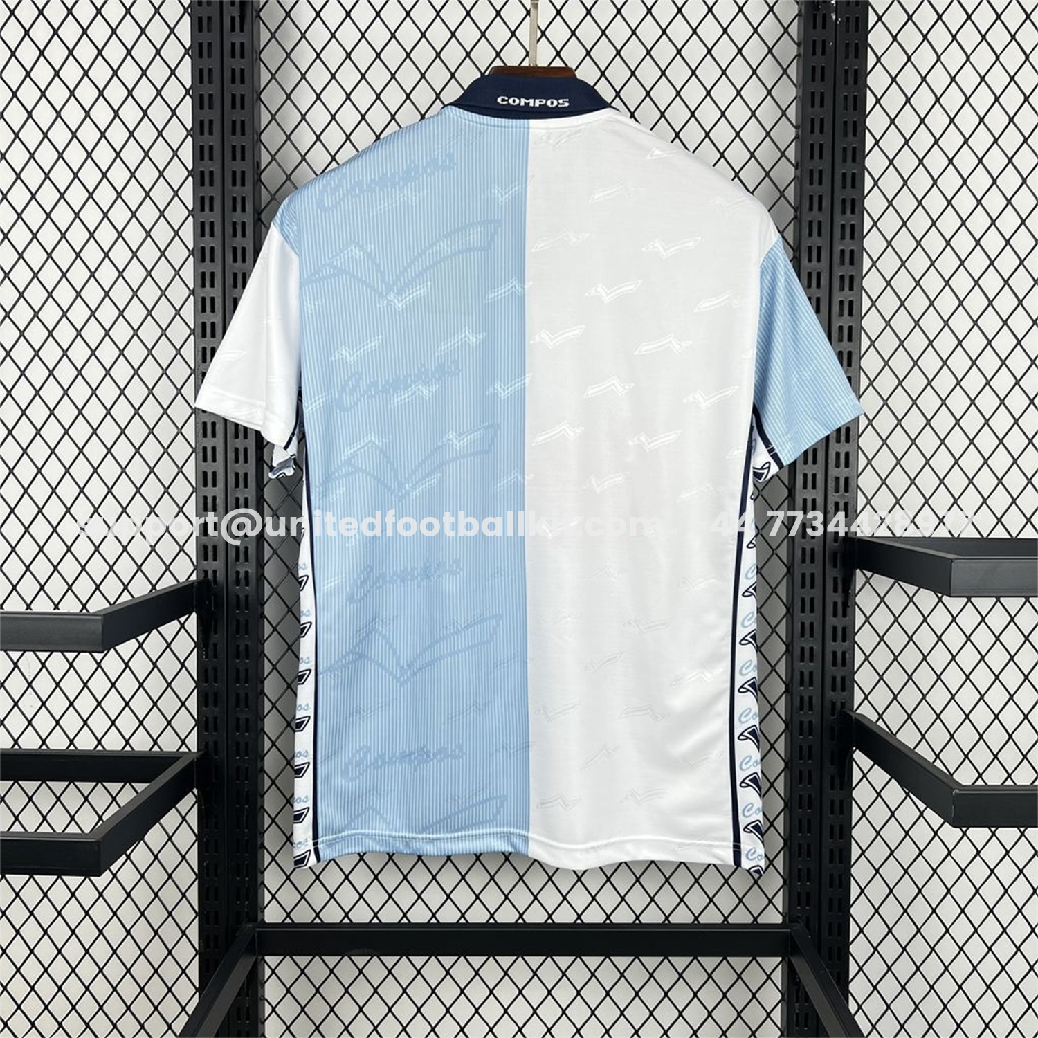 Unitedfootballkit.com | Retro Compostela 1997-98 Home Jersey -Customize Name, Number and Patch | Worldwide Shipping