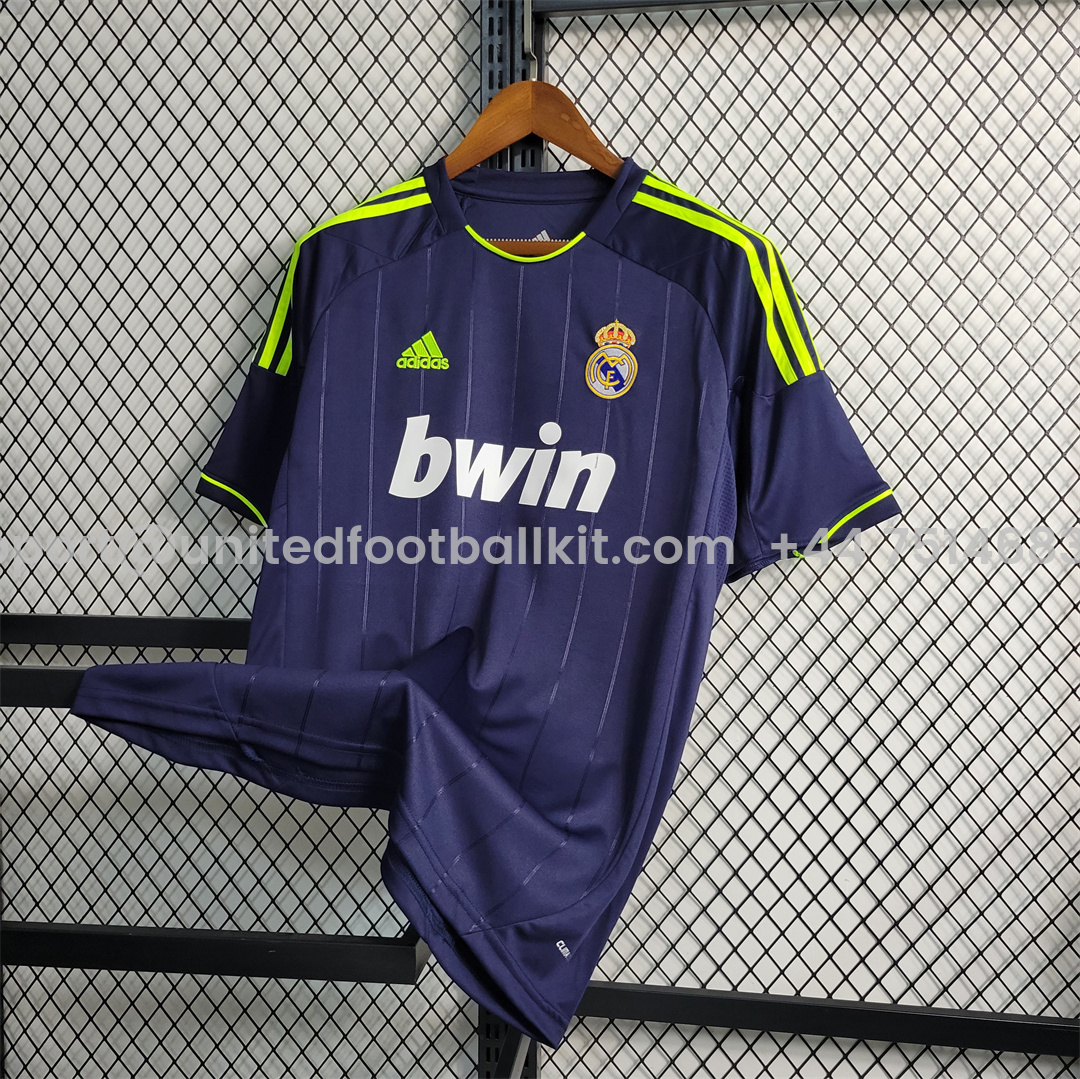 Unitedfootballkit.com | Retro Real Madrid 12-13 Away Jersey -Customize Name, Number and Patch | Worldwide Shipping