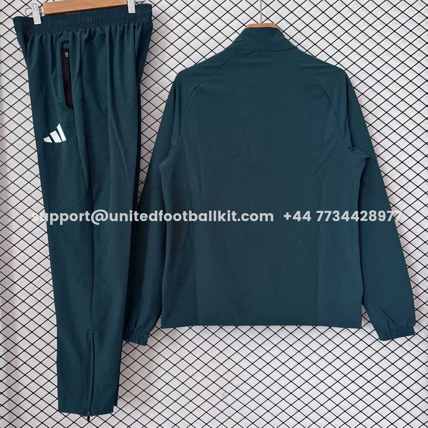 Unitedfootballkit.com | Mexico 2026 Windbreaker Training Set - Deep Green Top and Pants -Customize Name, Number and Patch | Worldwide Shipping