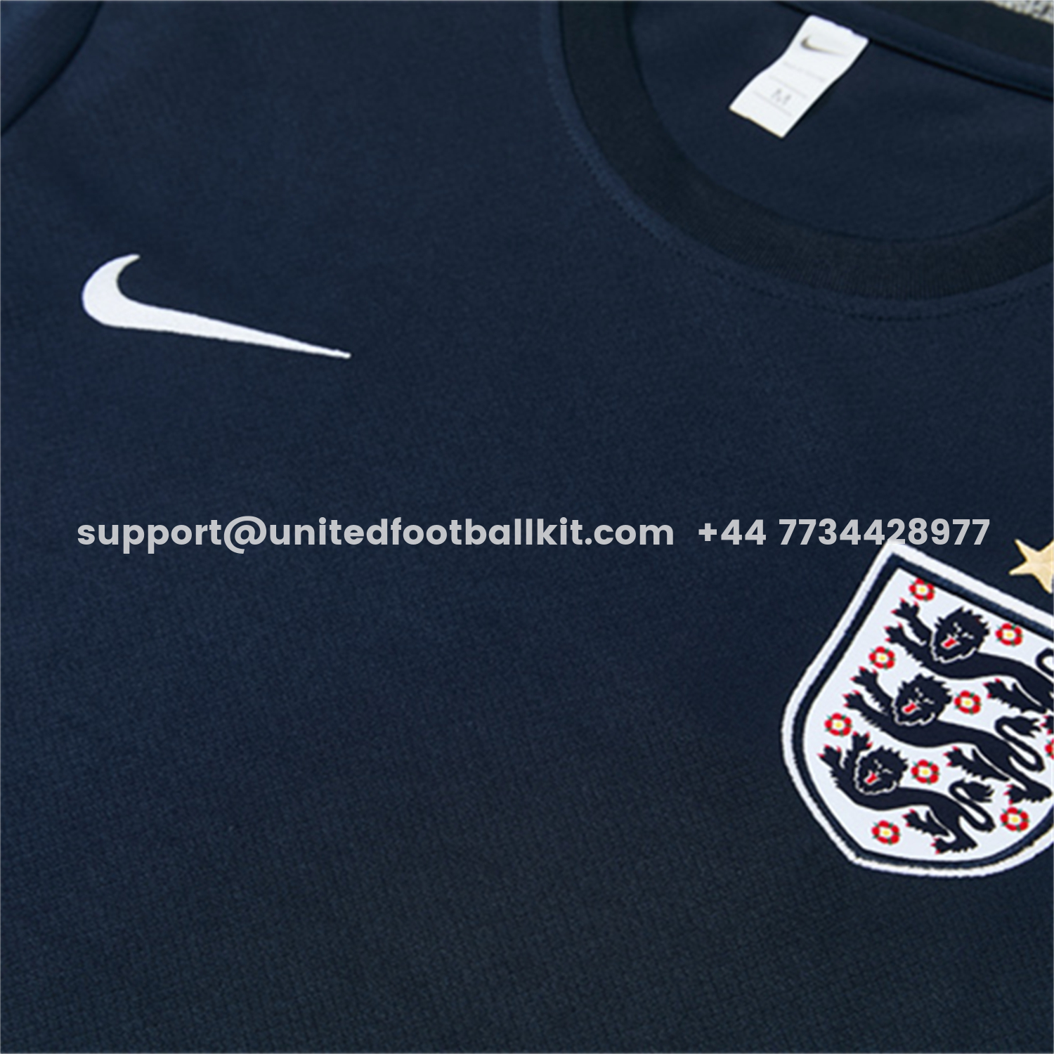 Unitedfootballkit.com | England 2026 Short-Sleeve Training Set - Dark Blue Top & Dark Blue Pants -Customize Name, Number and Patch | Worldwide Shipping