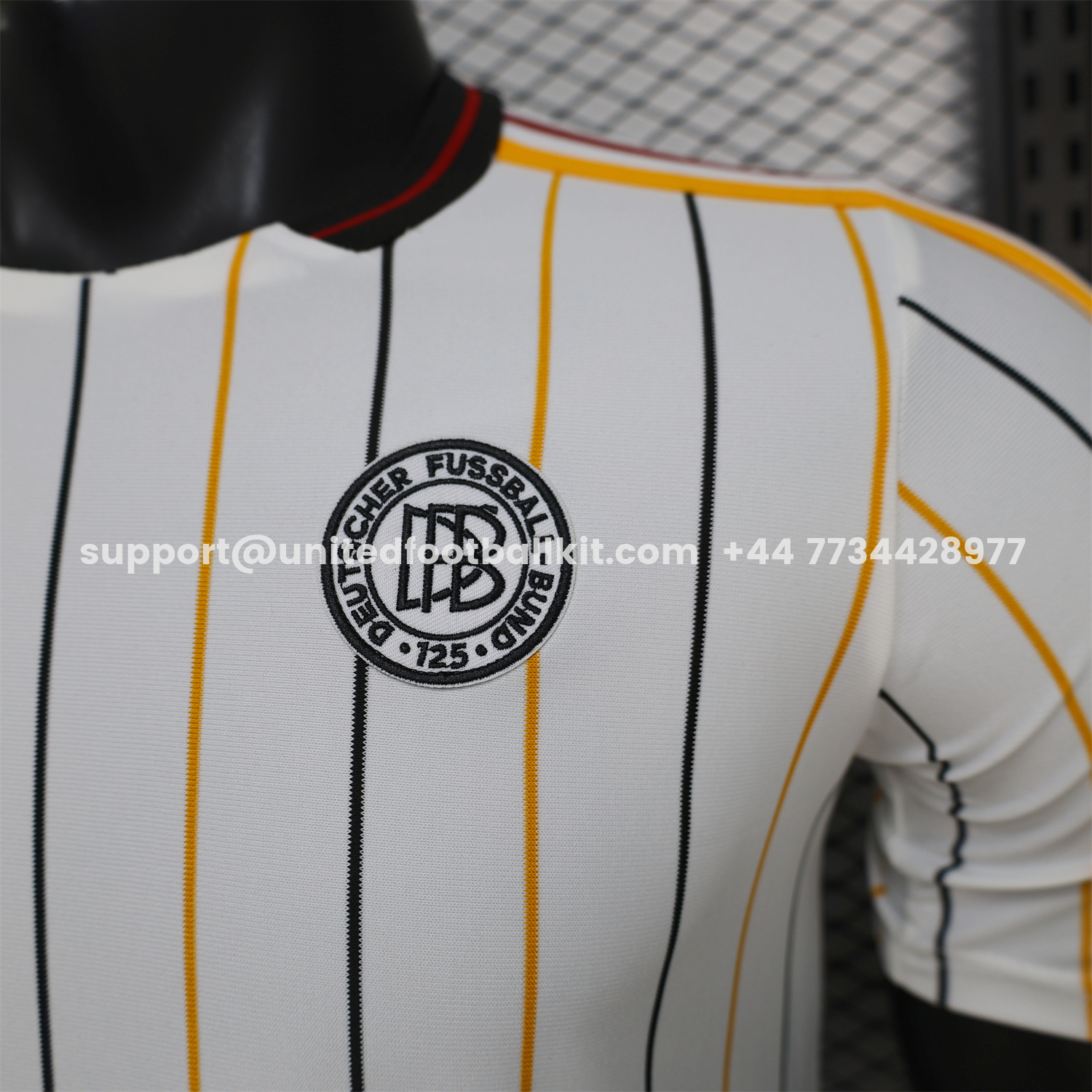 Unitedfootballkit.com | Germany 2026 Terrace Icon Retro Casual Style White Jersey - Player Version -Customize Name, Number and Patch | Worldwide Shipping