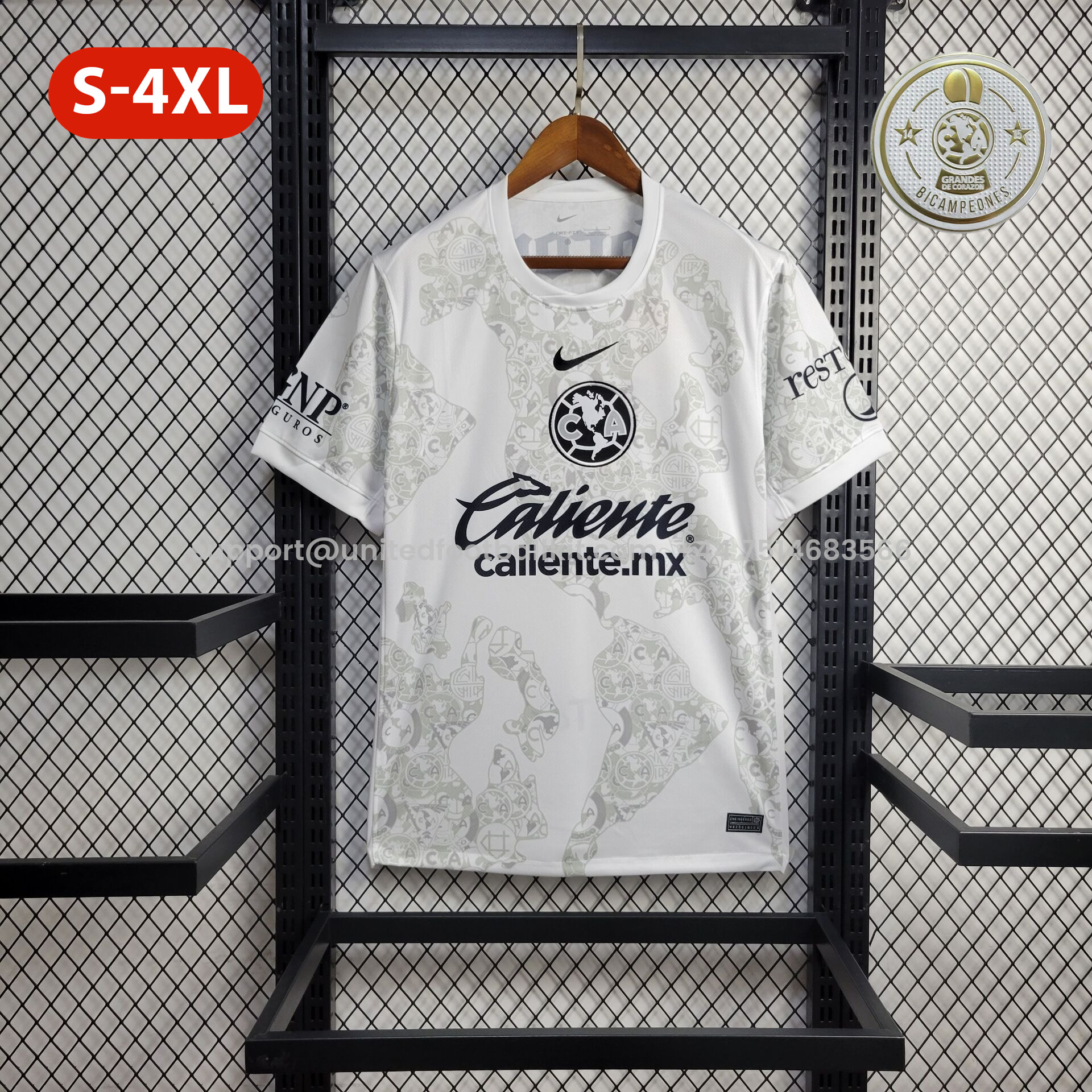 Unitedfootballkit.com | Club América 24-25 White Goalkeeper Jersey - Fans Version -Customize Name, Number and Patch | Worldwide Shipping