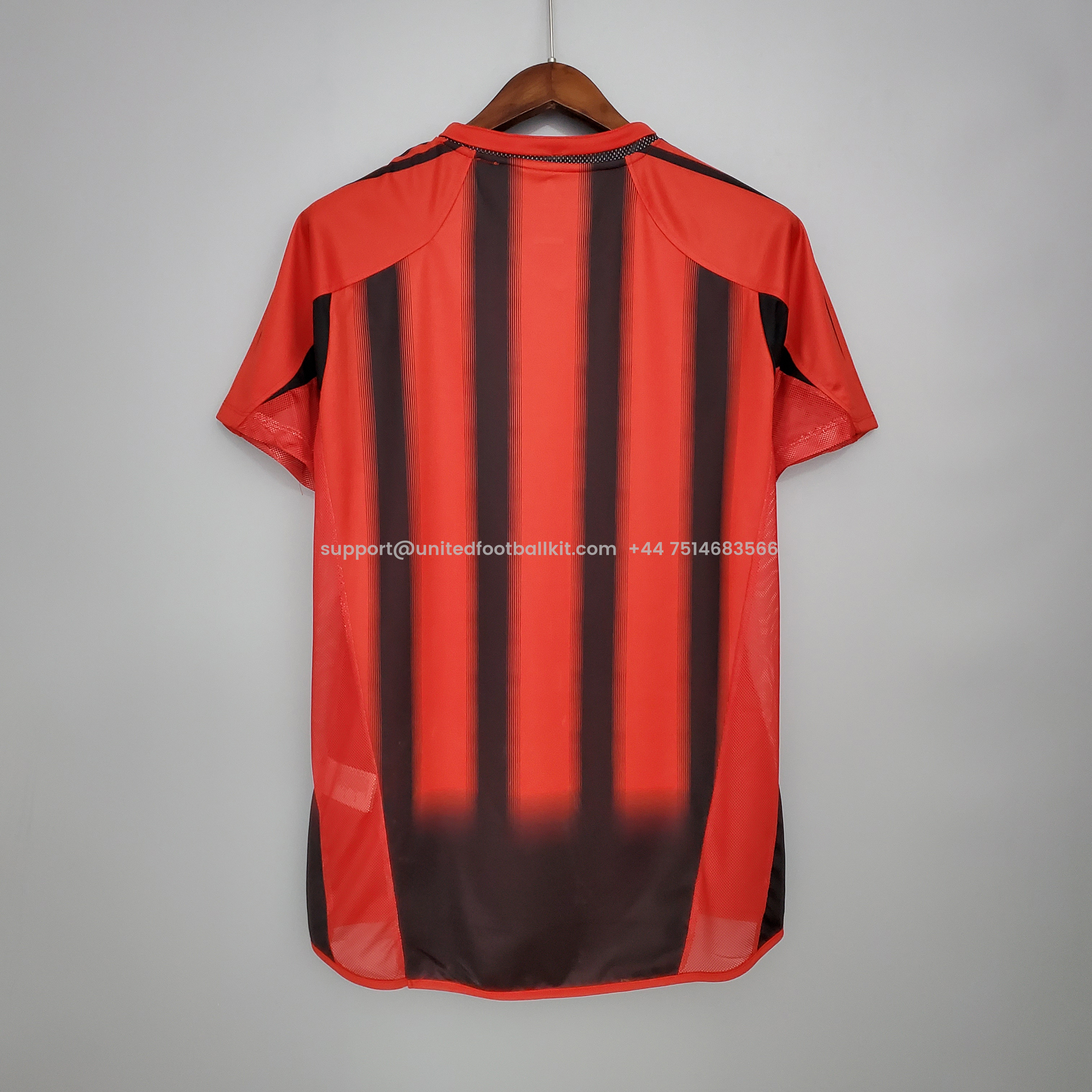 Unitedfootballkit.com | Retro AC Milan 04-05 Home Stadium Jersey -Customize Name, Number and Patch | Worldwide Shipping