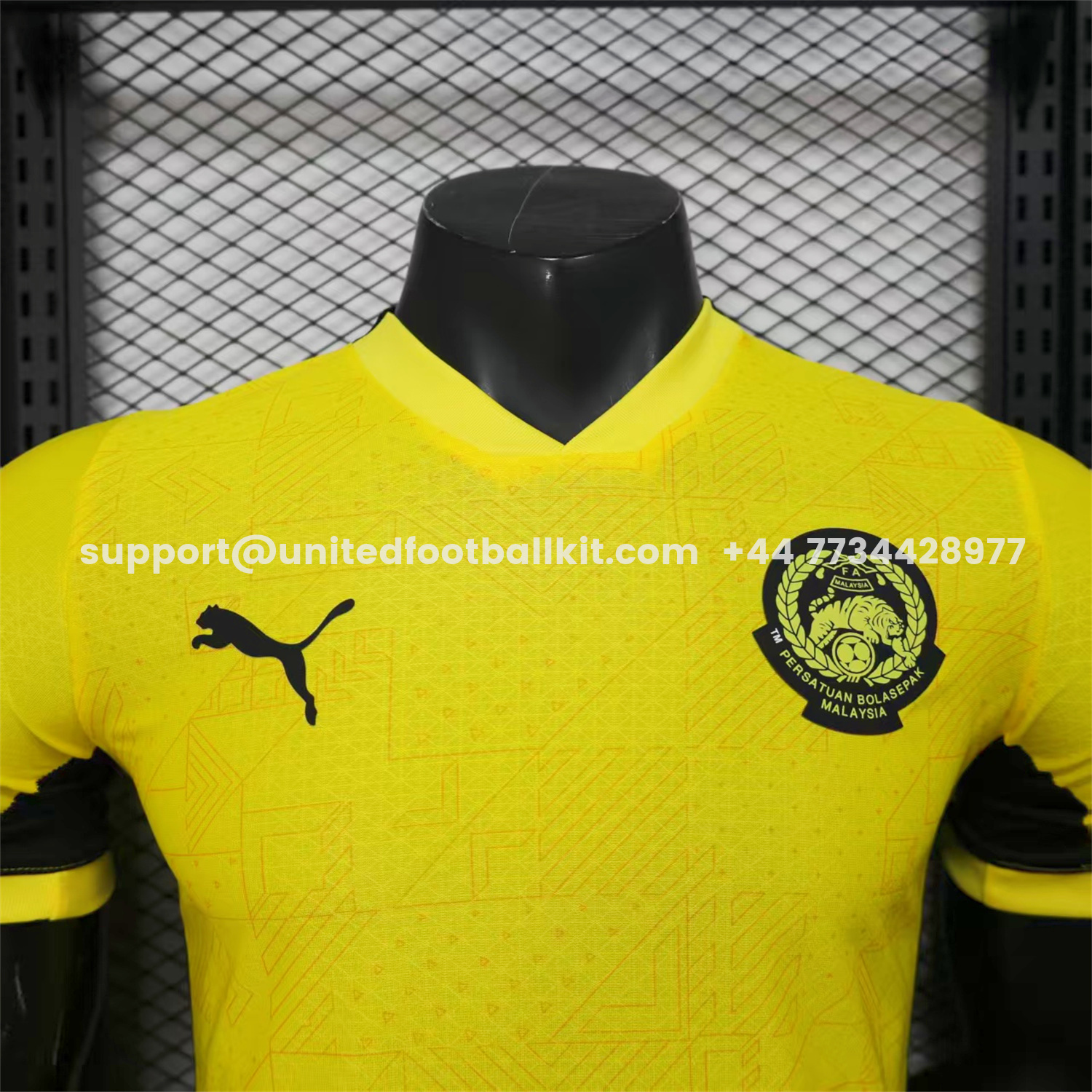 Unitedfootballkit.com | Malaysia 25-26 Home Jersey - Player Version -Customize Name, Number and Patch | Worldwide Shipping