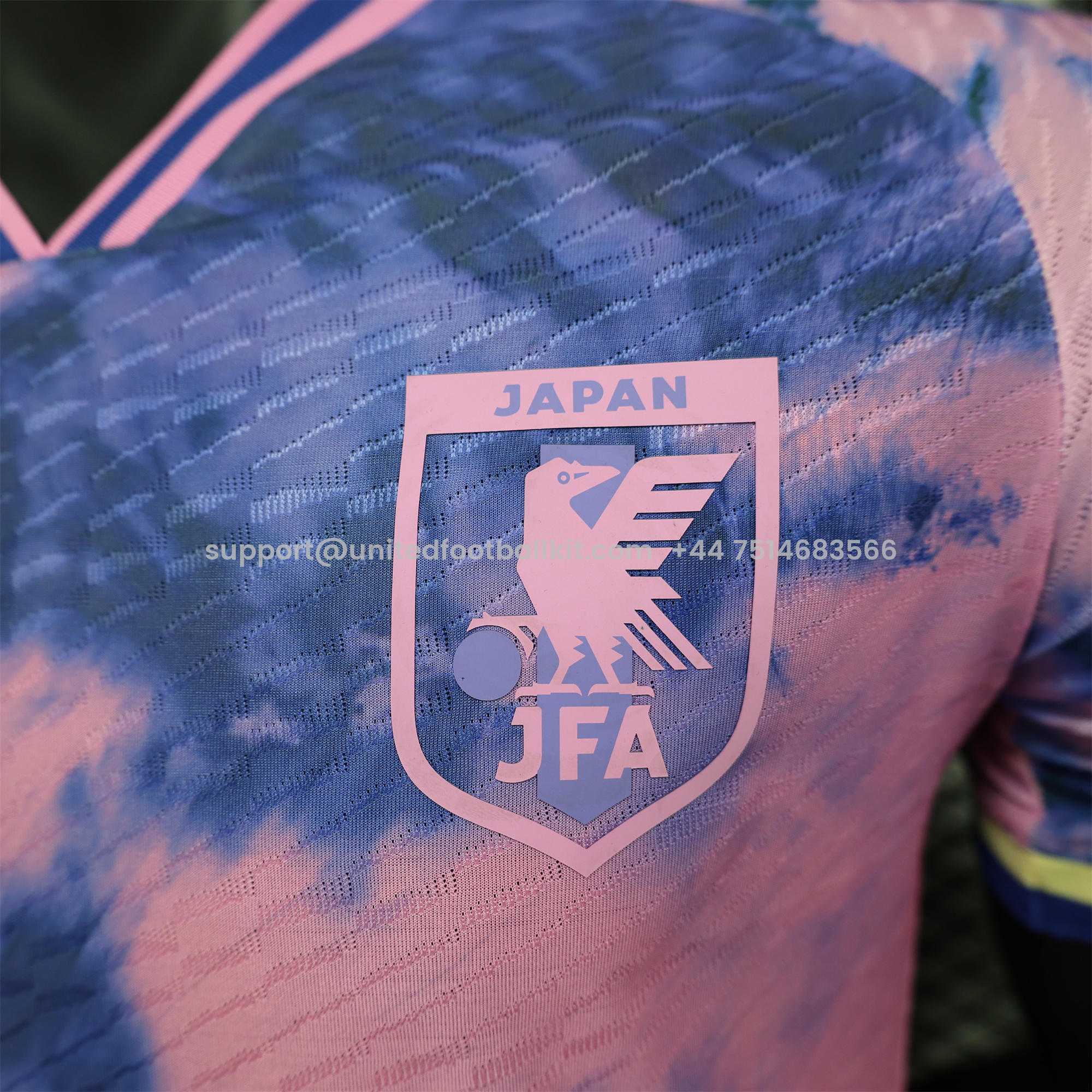Unitedfootballkit.com | Japan 2024 Pink Waves Special Edition Jersey - Player Version -Customize Name, Number and Patch | Worldwide Shipping