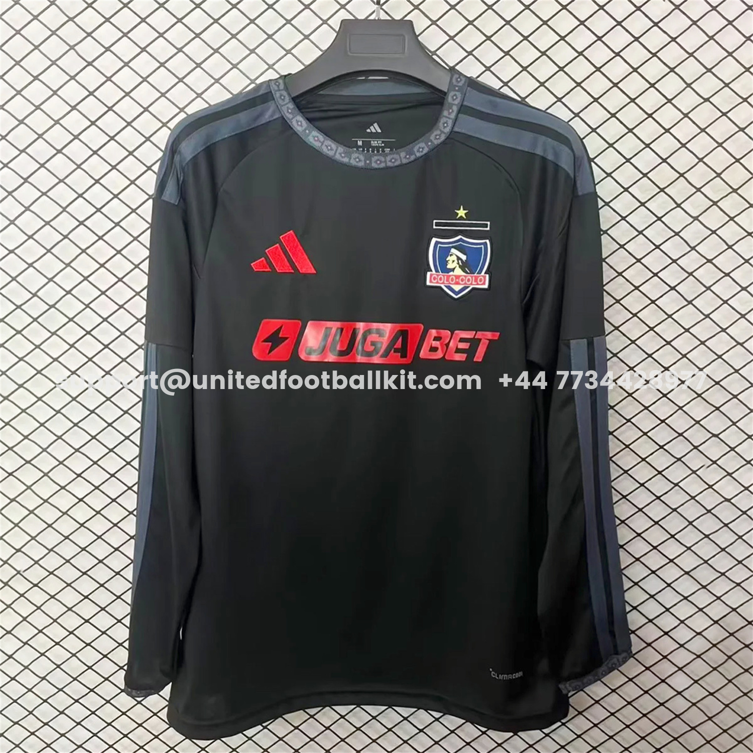Unitedfootballkit.com | Colo Colo 25-26 Away Long Sleeves Jersey - Fans Version -Customize Name, Number and Patch | Worldwide Shipping