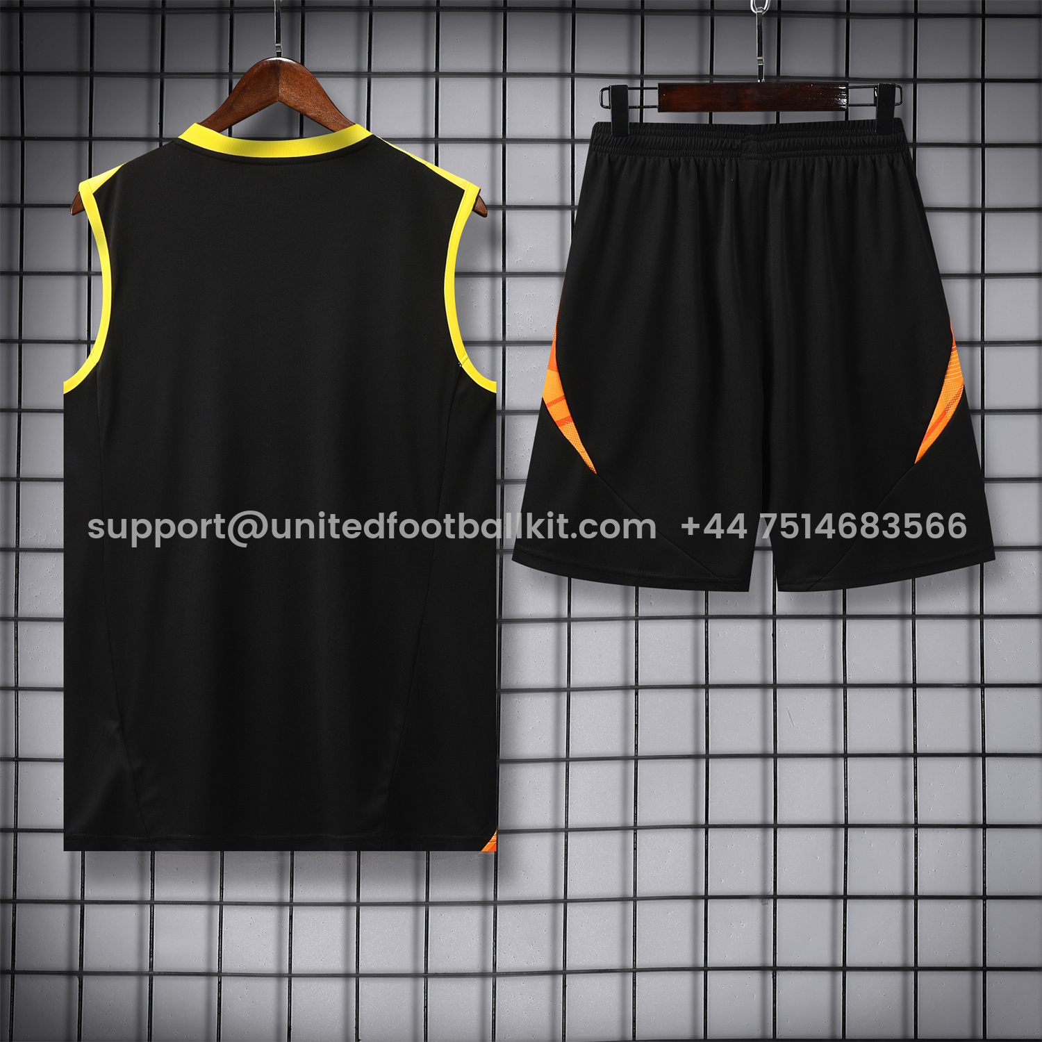 Unitedfootballkit.com | Atletico Mineiro 25-26 Vest Training Set - Black Vest With Black Shorts -Customize Name, Number and Patch | Worldwide Shipping