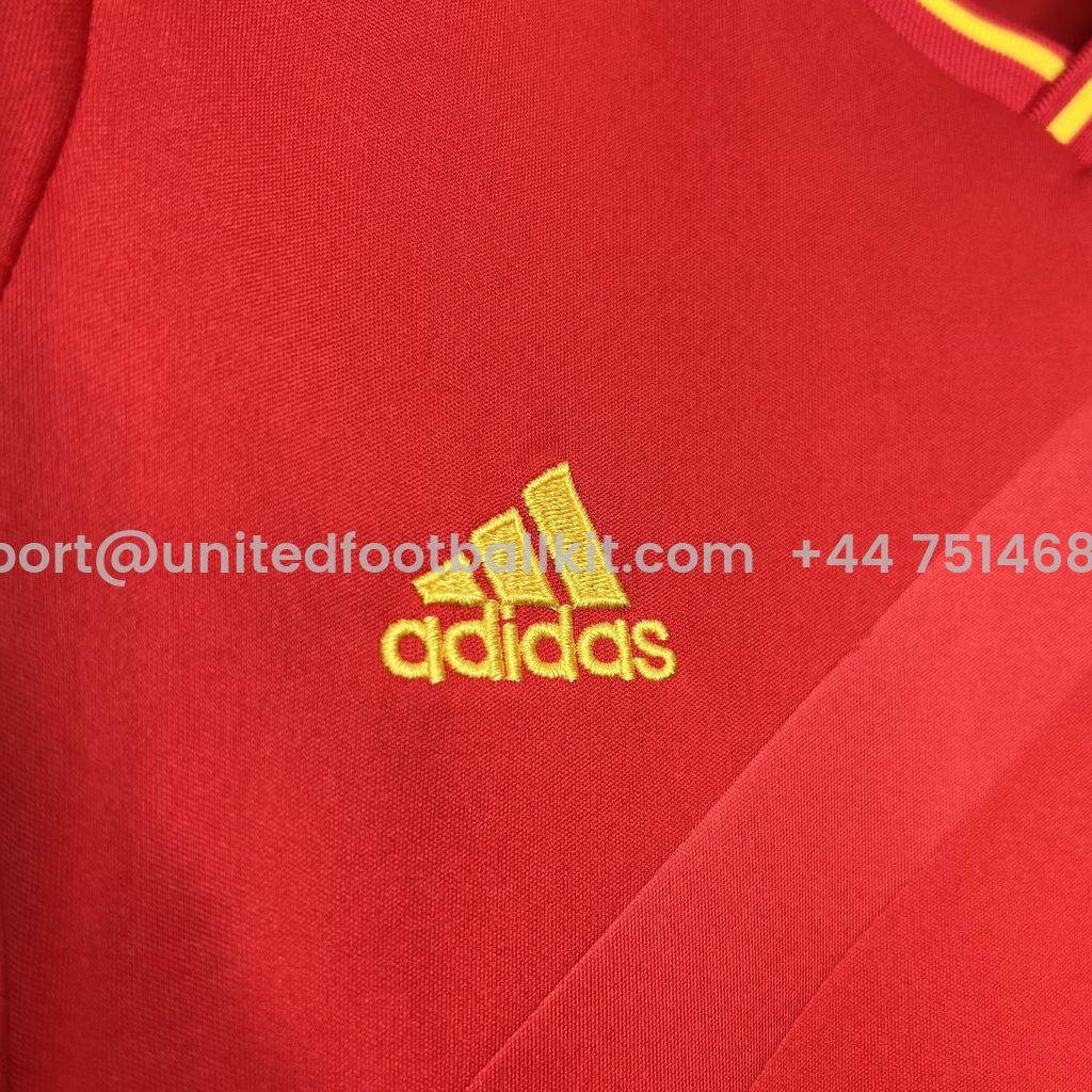 Unitedfootballkit.com | Retro Spain 2012 Home Stadium Kids Kit -Customize Name, Number and Patch | Worldwide Shipping