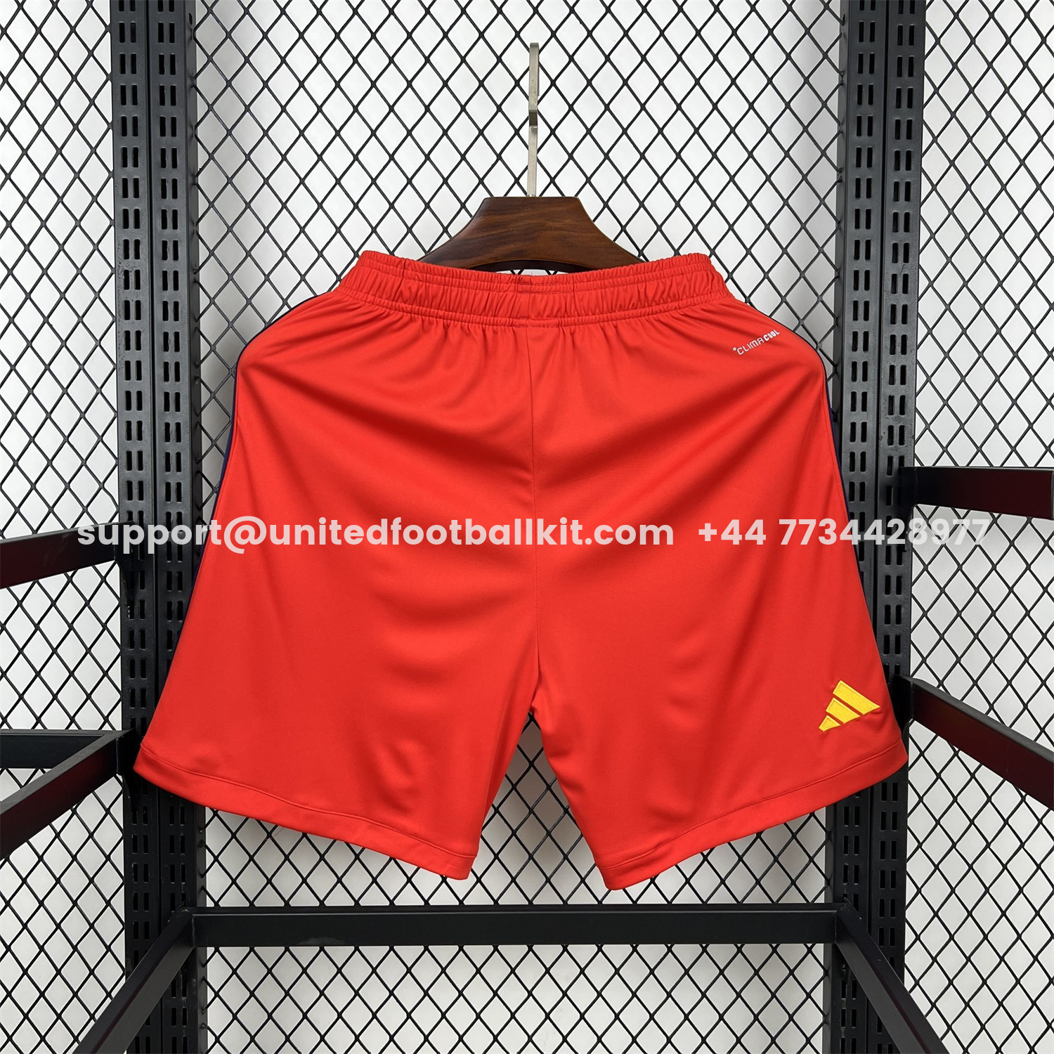 Unitedfootballkit.com | Spain 2026 Red Shorts - Fans Version -Customize Name, Number and Patch | Worldwide Shipping