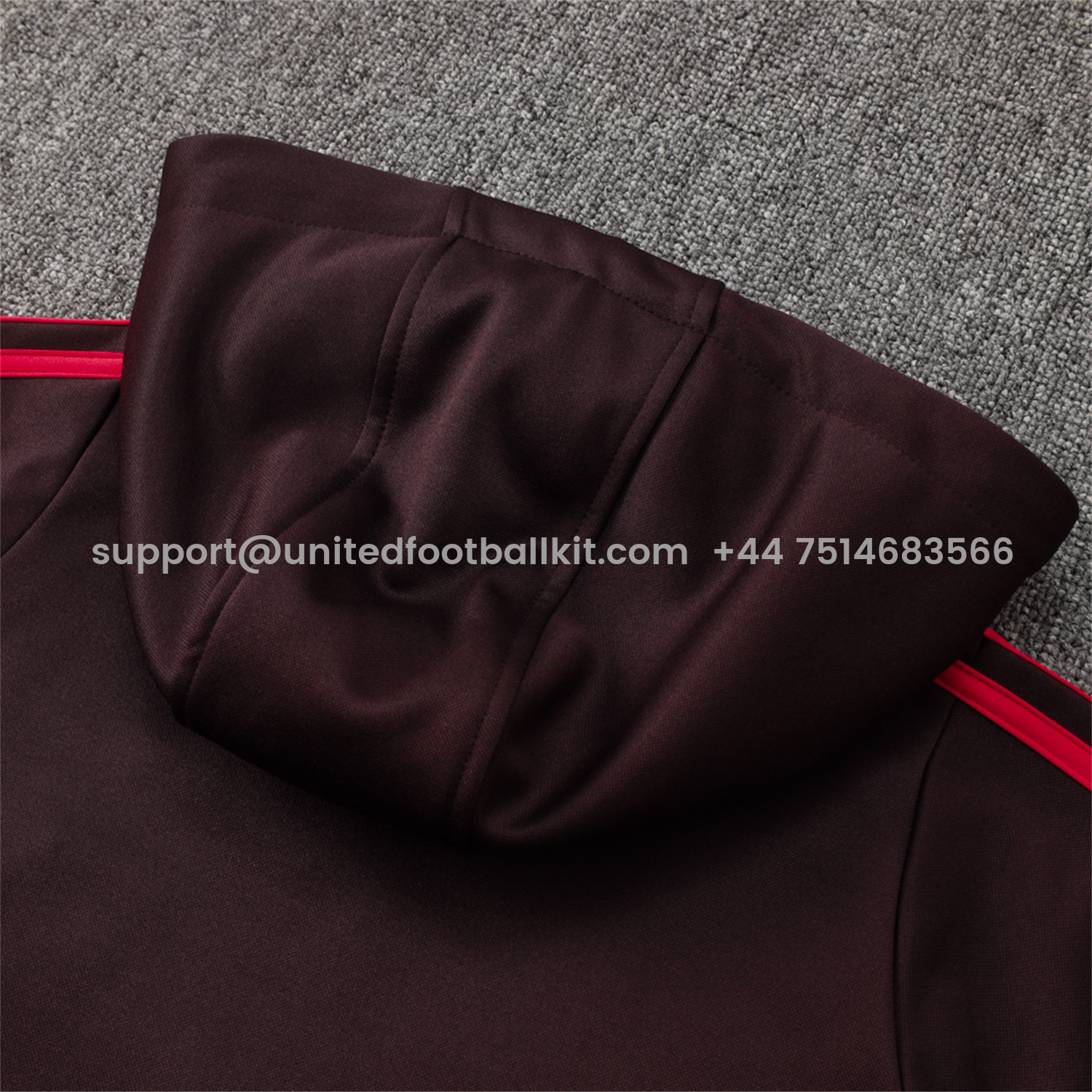 Unitedfootballkit.com | Bayern Munich 24-25 Long Sleeve Training Set - Dark Red -Customize Name, Number and Patch | Worldwide Shipping