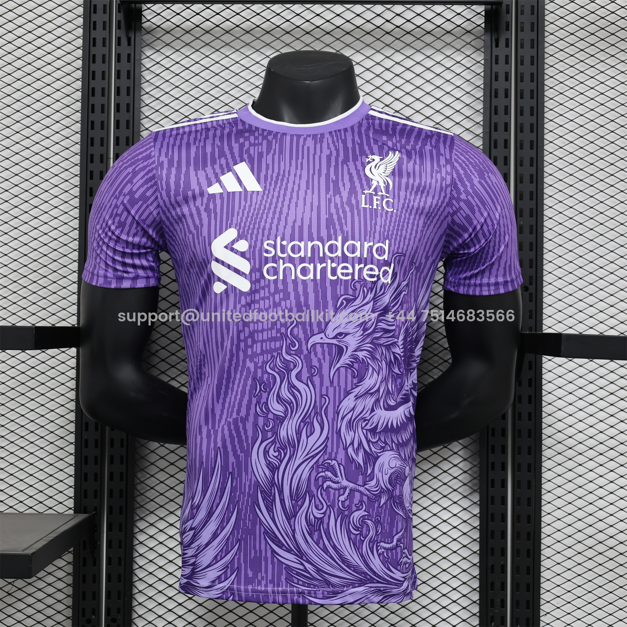 Unitedfootballkit.com | Liver.pool 24-25 Purple Liver.pool Bird Special Edition Jersey - Player Version -Customize Name, Number and Patch | Worldwide Shipping