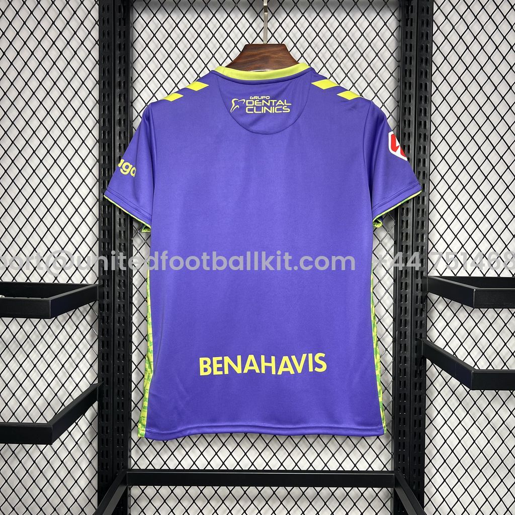 Unitedfootballkit.com | Malaga 24-25 Away Jersey - Fans Version -Customize Name, Number and Patch | Worldwide Shipping