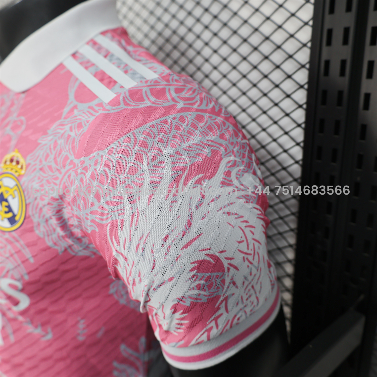 Unitedfootballkit.com | Real Madrid 25-26 Pink and White Gradient Chinese and Western Style Dragon Jersey - Player Version -Customize Name, Number and Patch | Worldwide Shipping