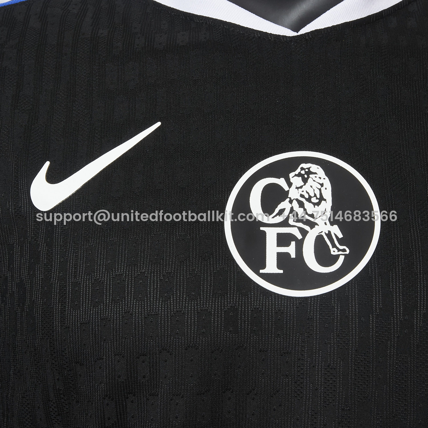 Unitedfootballkit.com | C.H.E.L.S.E.A 25-26 Third Unsponsored Black Jersey - Player Version -Customize Name, Number and Patch | Worldwide Shipping