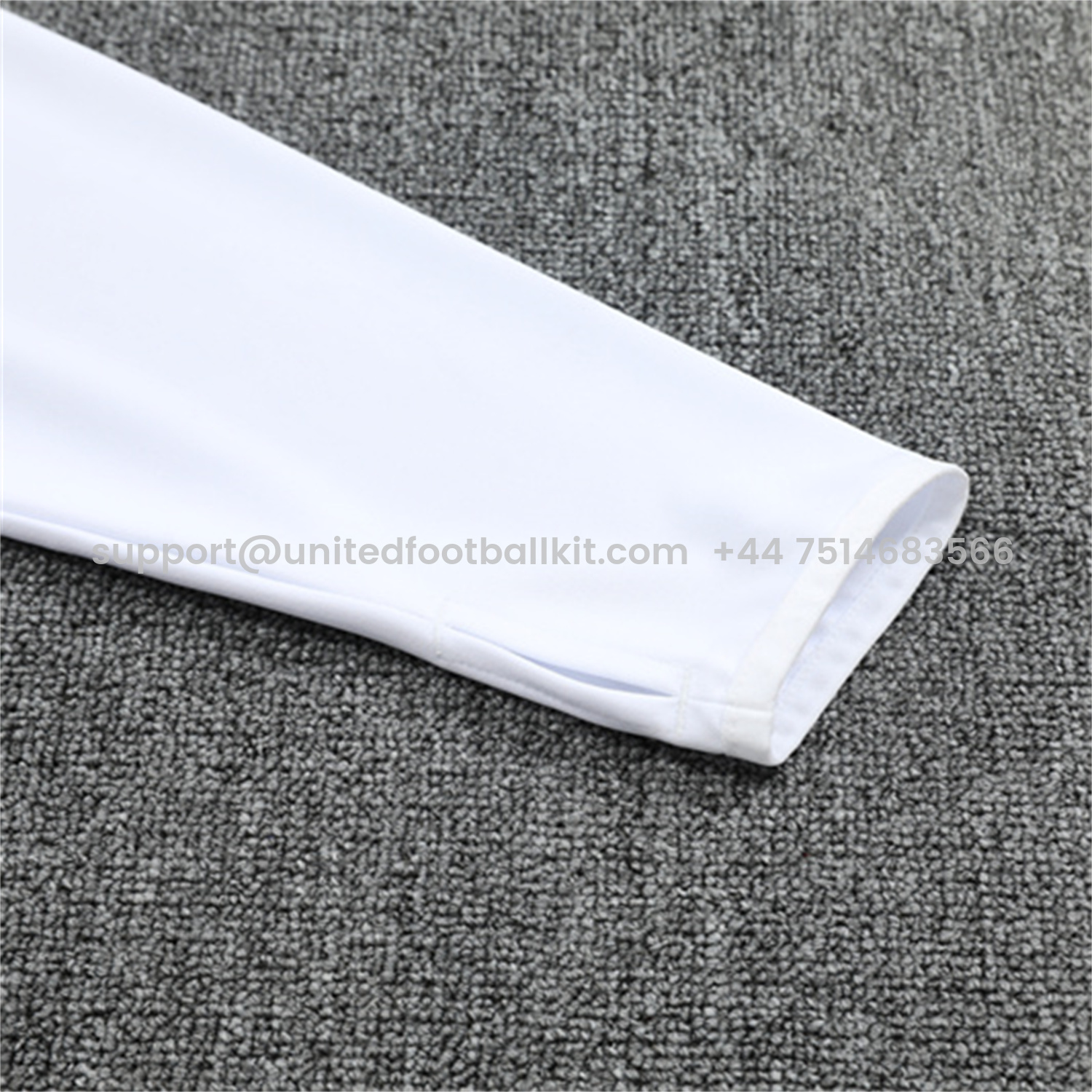 Unitedfootballkit.com | INT M.A.M 25-26 Kid Long Sleeves Training Set - White Top & Black Pants -Customize Name, Number and Patch | Worldwide Shipping