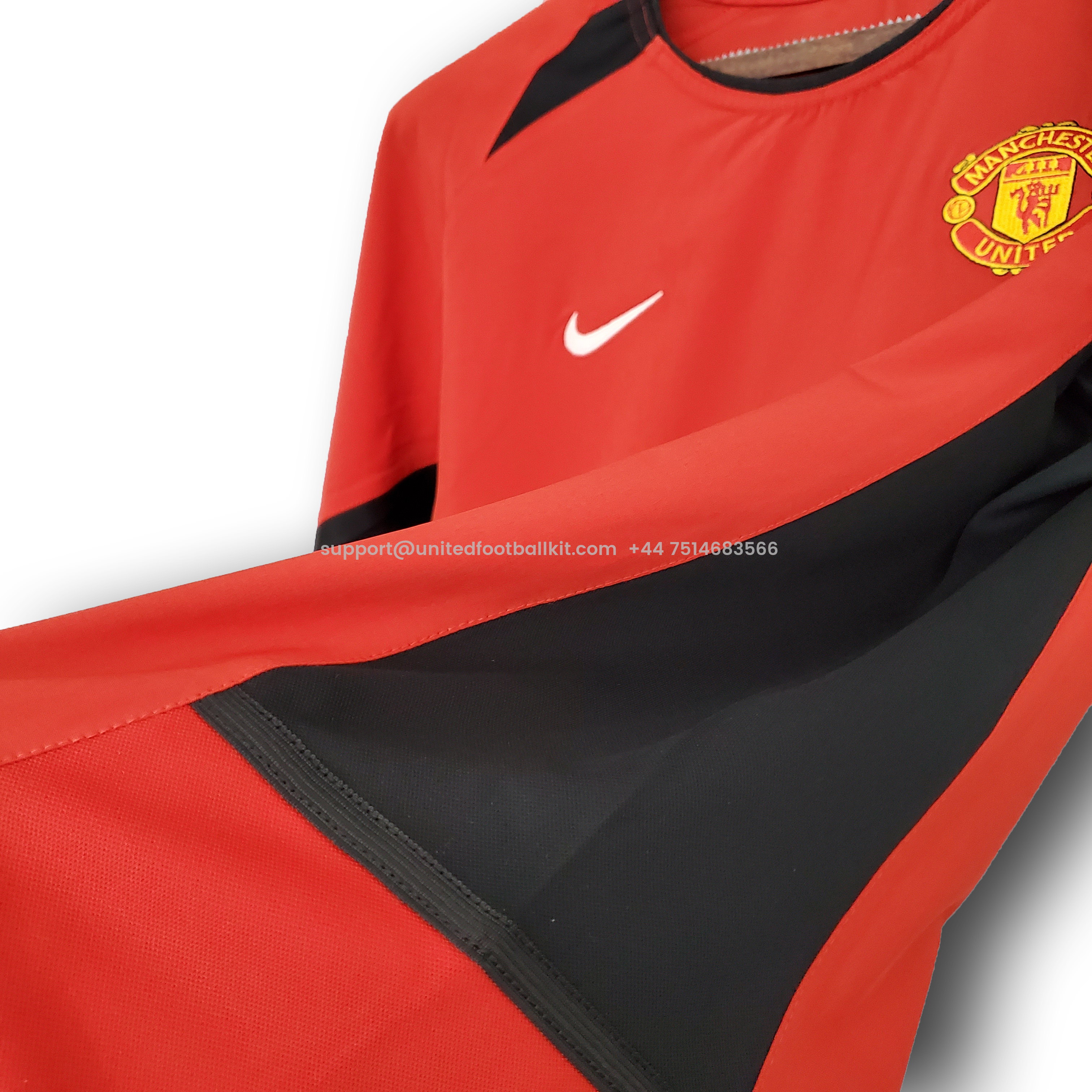 Unitedfootballkit.com | Retro Manchester United 04-06 Home Jersey -Customize Name, Number and Patch | Worldwide Shipping