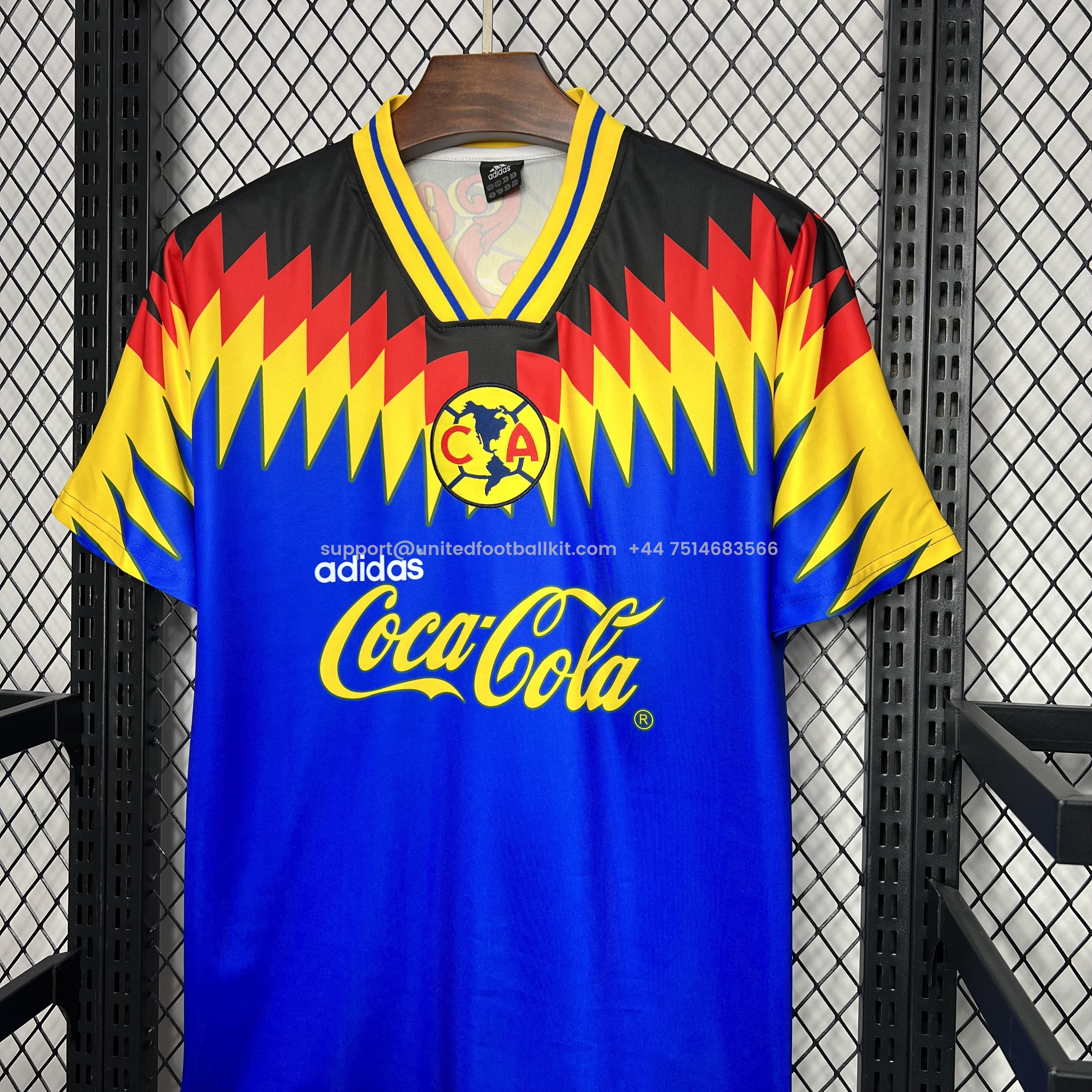 Unitedfootballkit.com | Retro Club América 1995-96 Away Jersey -Customize Name, Number and Patch | Worldwide Shipping