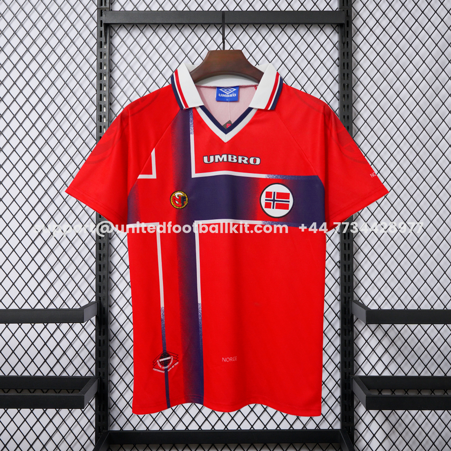 Unitedfootballkit.com | Retro Norway 1998 Home Jersey -Customize Name, Number and Patch | Worldwide Shipping