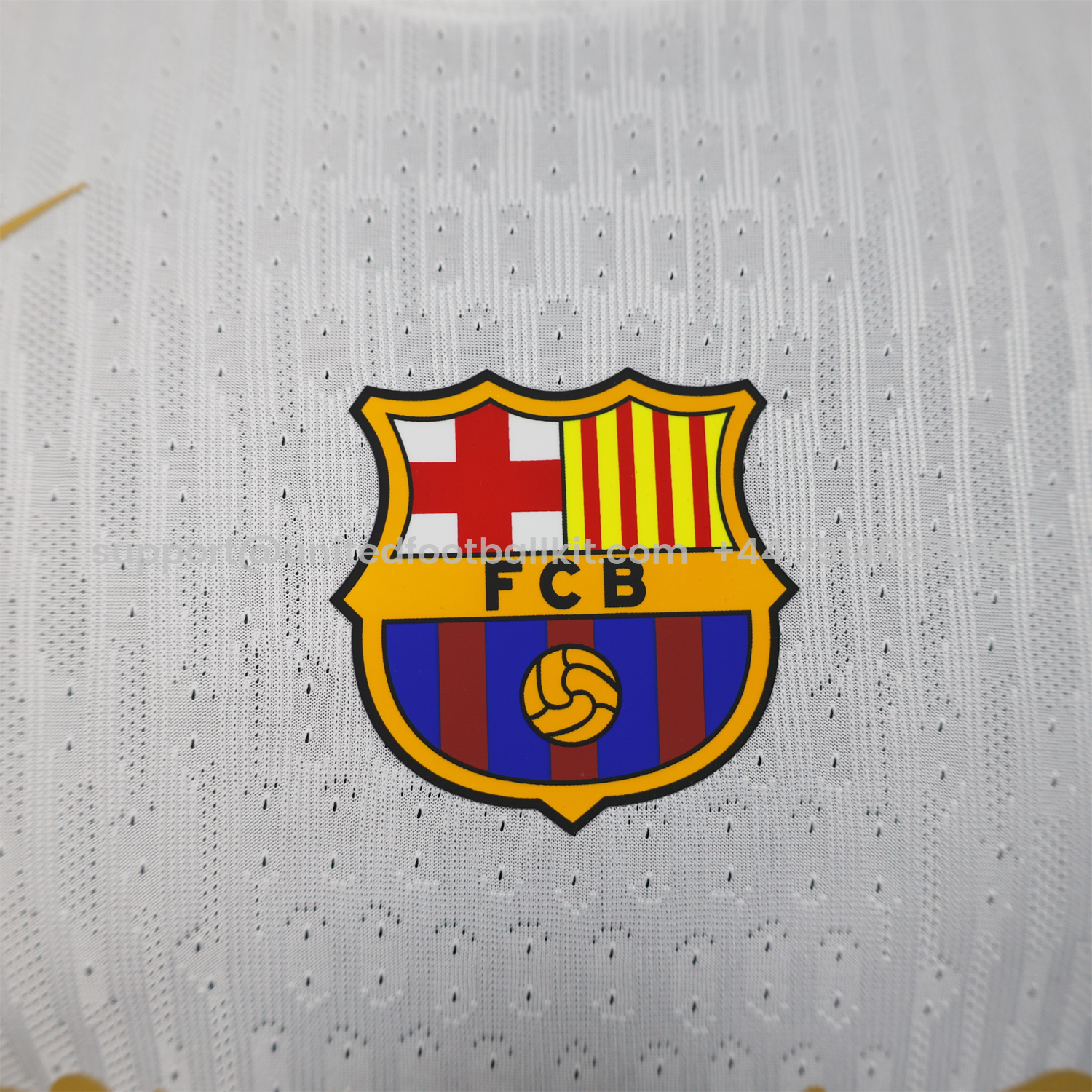Unitedfootballkit.com | Barcelona x Travis Scott 24-25 White Special Jersey - Player Version -Customize Name, Number and Patch | Worldwide Shipping