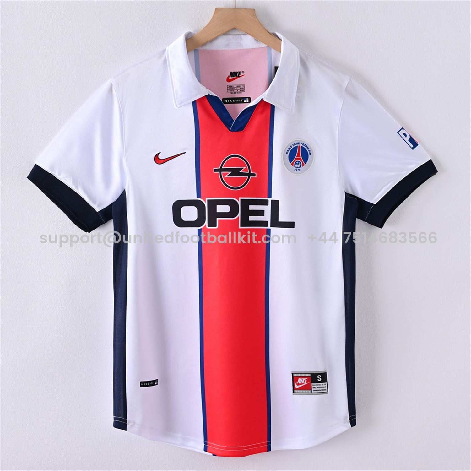 Unitedfootballkit.com | Retro Paris Saint-Germain PSG 1998-99 Away Jersey -Customize Name, Number and Patch | Worldwide Shipping