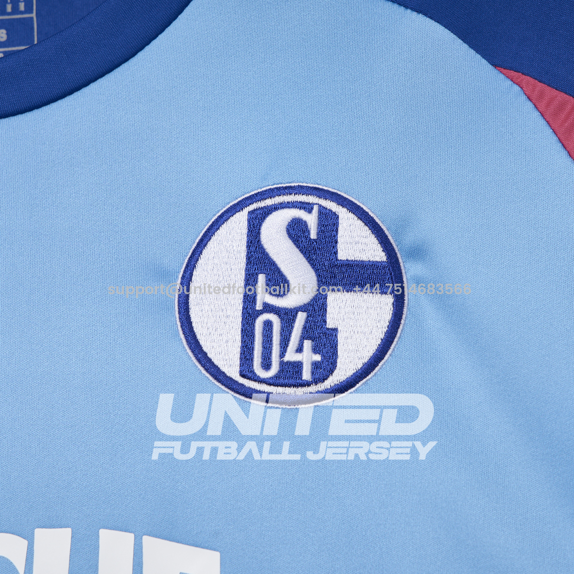 Unitedfootballkit.com | Schalke 04 24-25 German Cancer Aid Special Jersey - Fans Version -Customize Name, Number and Patch | Worldwide Shipping