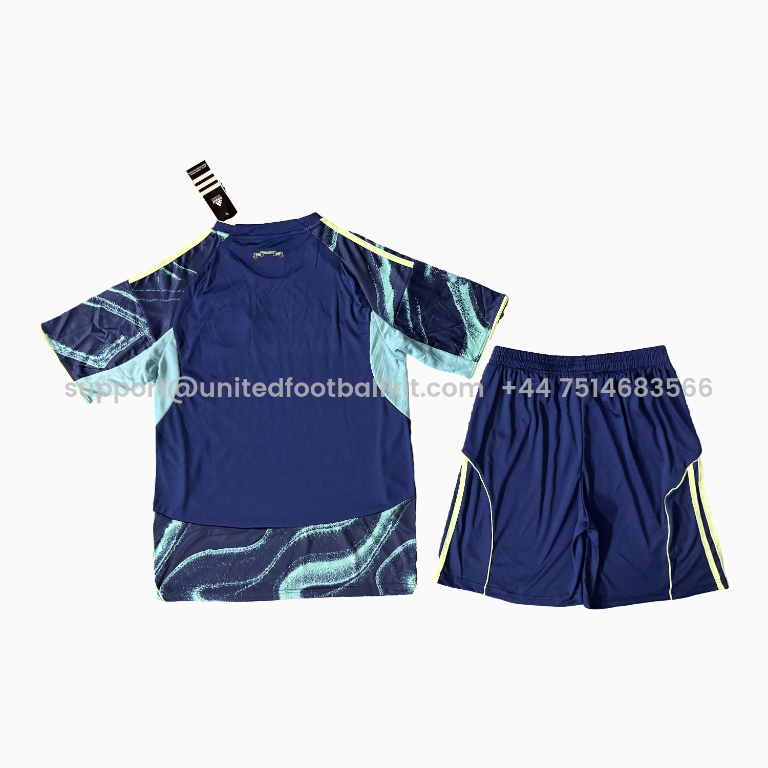 Unitedfootballkit.com | Ajax 25-26 Away Men's Adult Jersey Set - Fans Version -Customize Name, Number and Patch | Worldwide Shipping