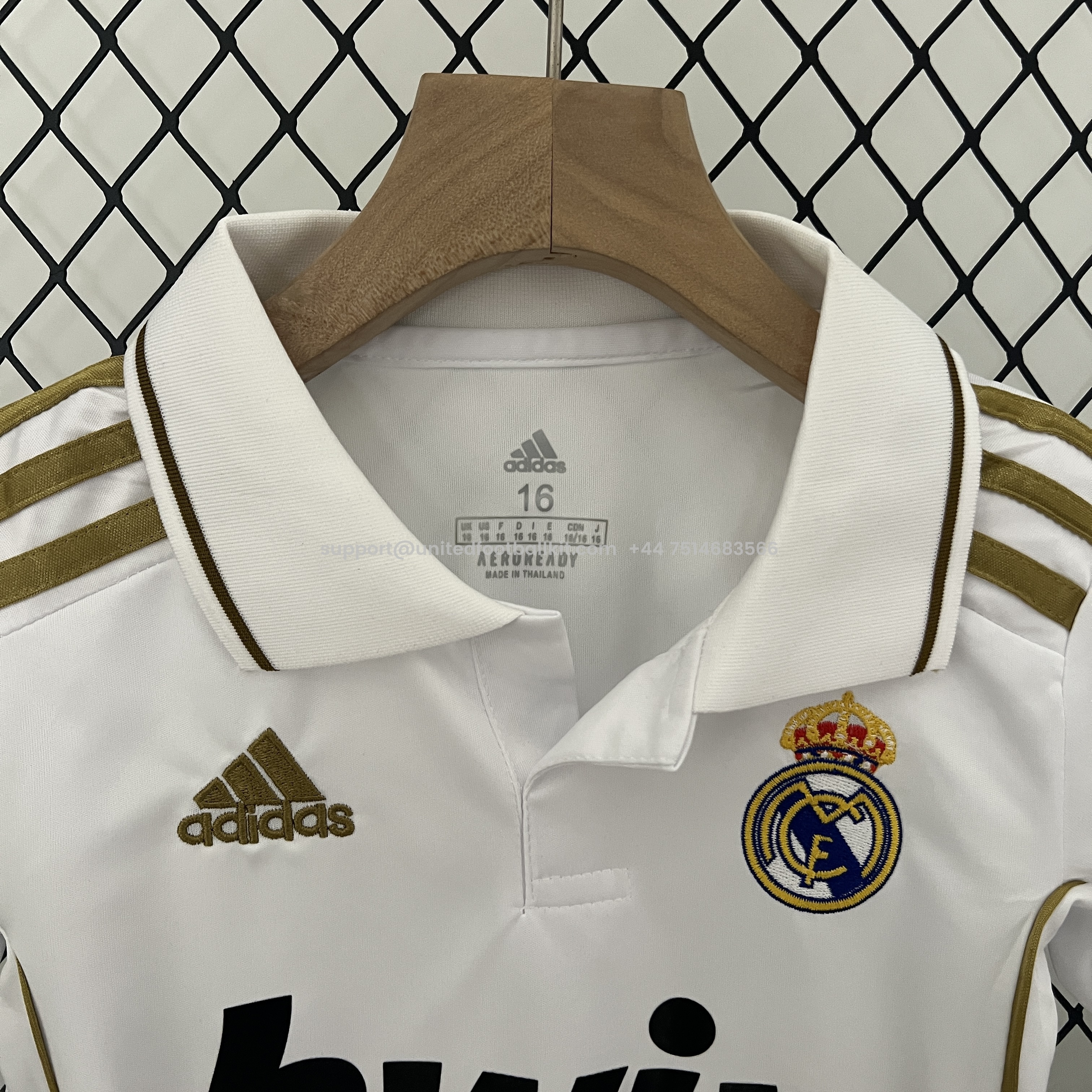 Unitedfootballkit.com | Retro Real Madrid 11-12 Home Stadium Kids Kit -Customize Name, Number and Patch | Worldwide Shipping