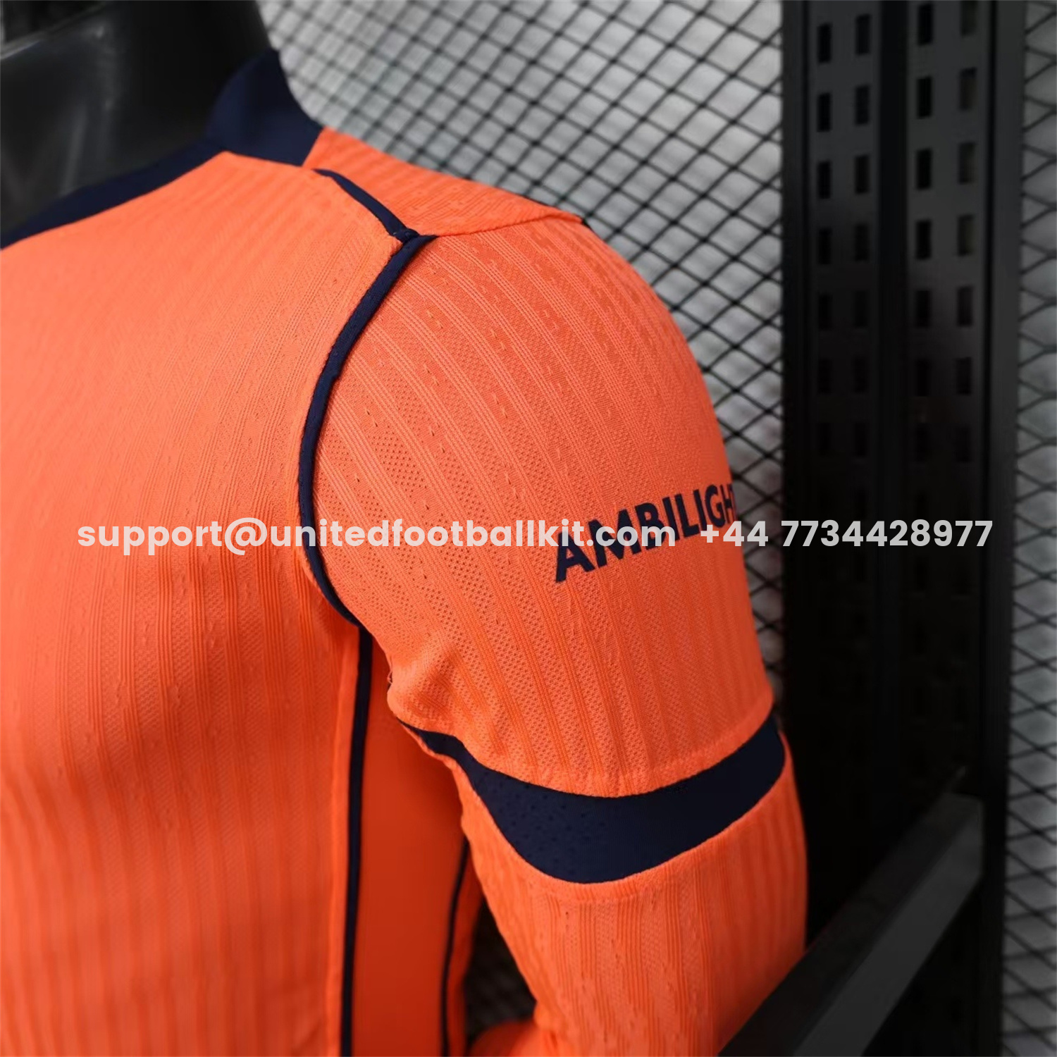 Unitedfootballkit.com | Barcelona 25-26 Third Orange Long Sleeves Jersey - Player Version -Customize Name, Number and Patch | Worldwide Shipping