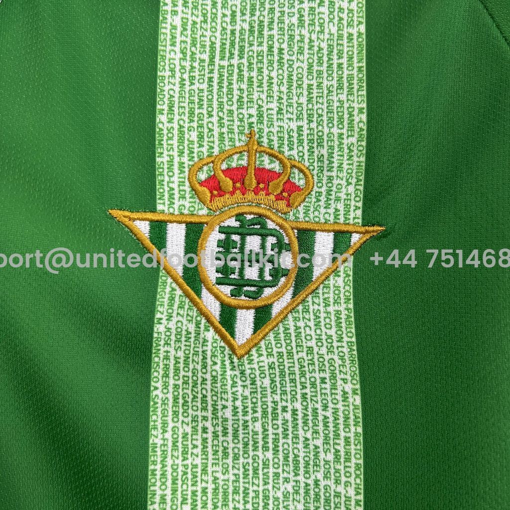 Unitedfootballkit.com | Retro Real Betis 2021-22 Copa del Rey Final Jersey -Customize Name, Number and Patch | Worldwide Shipping