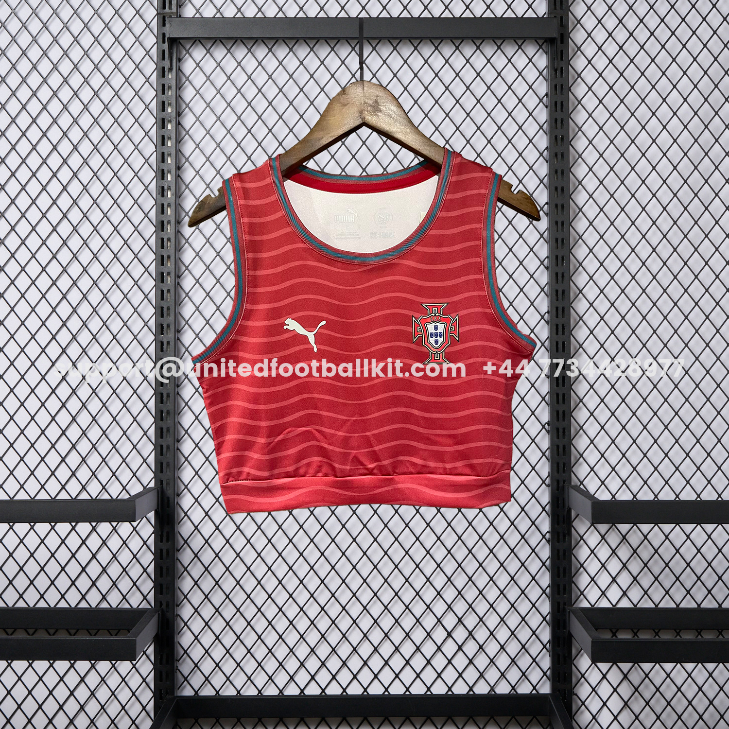 Unitedfootballkit.com | Women's Portugal 2026 Home Yoga Vest -Customize Name, Number and Patch | Worldwide Shipping