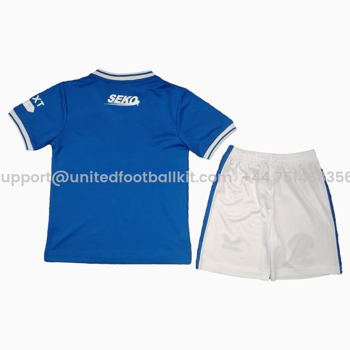 Unitedfootballkit.com | Glasgow Rangers 24-25 125-Years Heritage Kids Kit -Customize Name, Number and Patch | Worldwide Shipping
