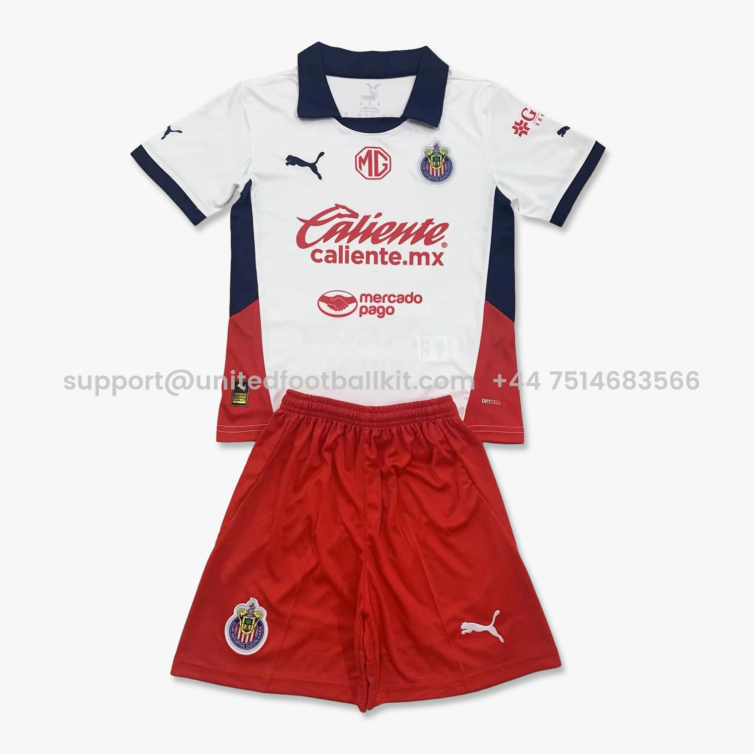 Unitedfootballkit.com | Chivas de Guadalajara 24-25 Away Kids Kit -Customize Name, Number and Patch | Worldwide Shipping